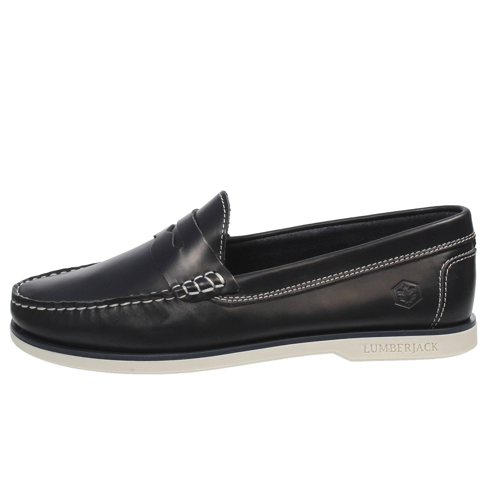 LUMBERJACK Navigator Loafer - Chaussures de bateau Homme bleu Photo 3