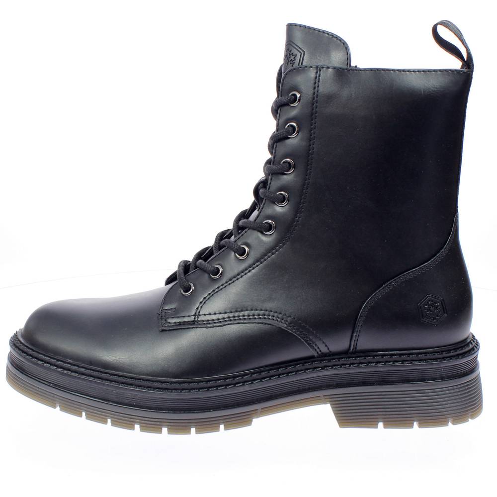 LUMBERJACK Susanna Anfibi in sintetico black Stivaletti Stringati Donna SWE8301 002 S01
