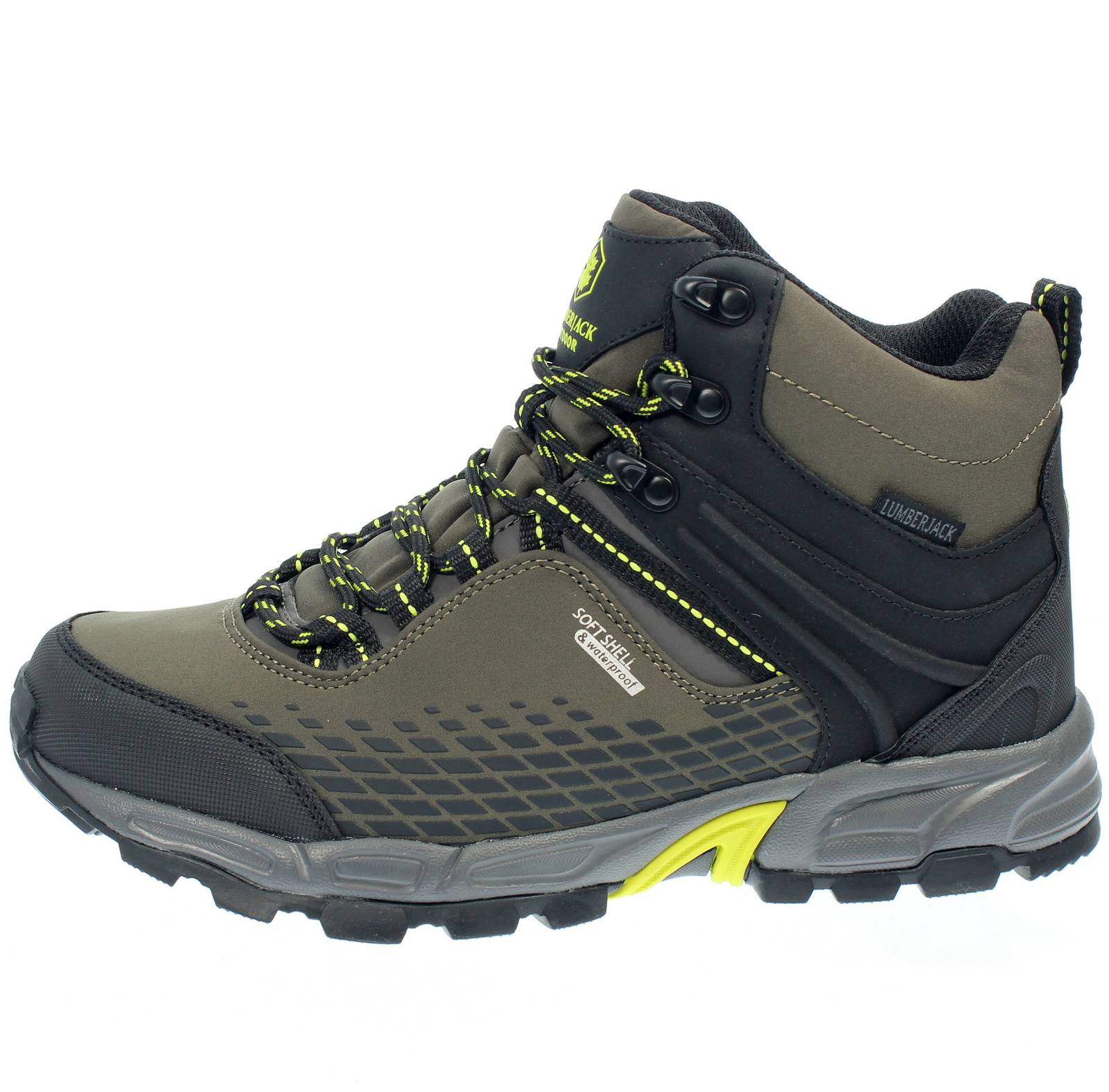 LUMBERJACK Shell Mid Scarponcini impermeabili green Scarponcini