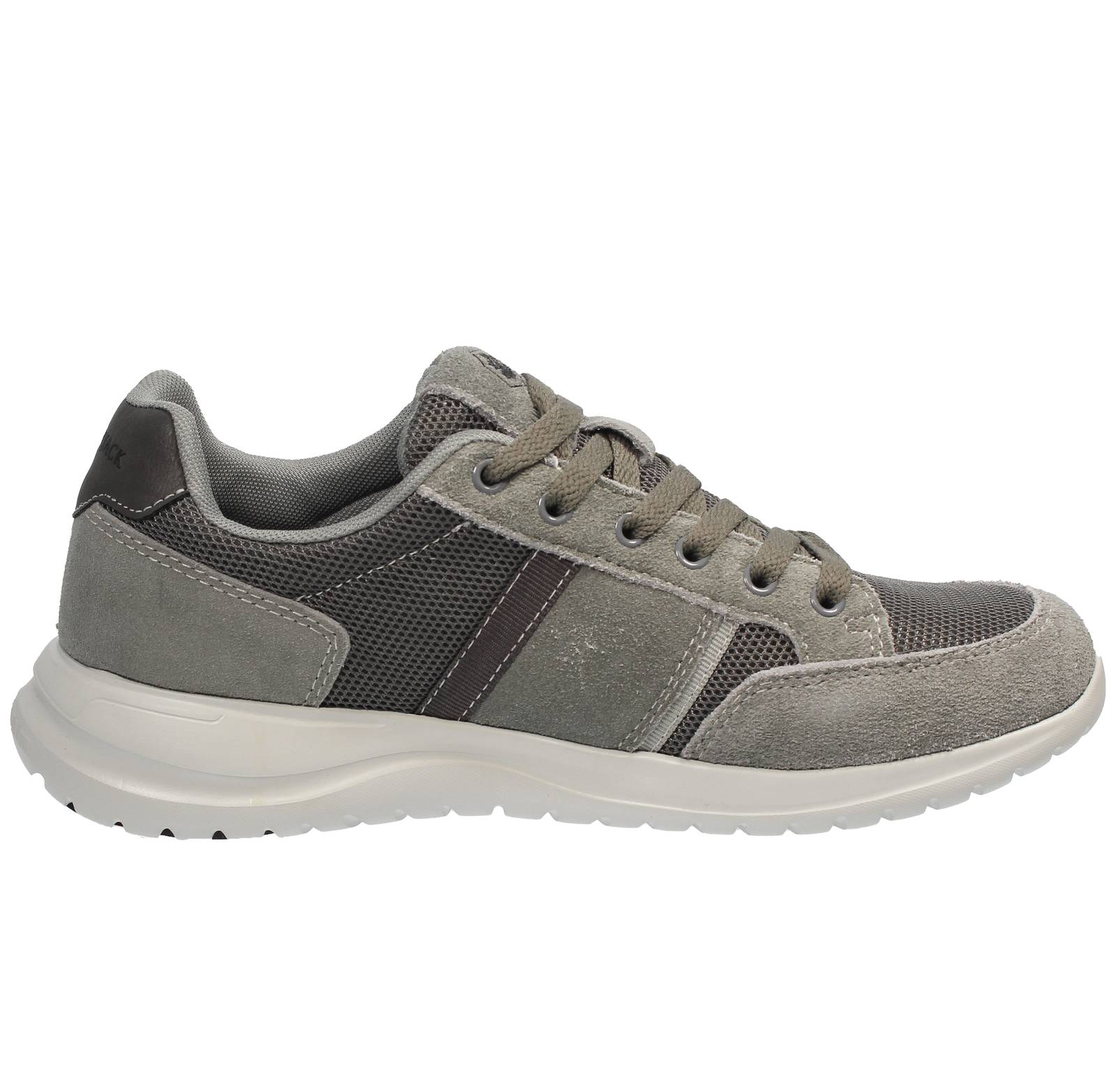 LUMBERJACK Lee - Niedrige Sneakers aus Wildleder und Stoff Herren grau Foto 2