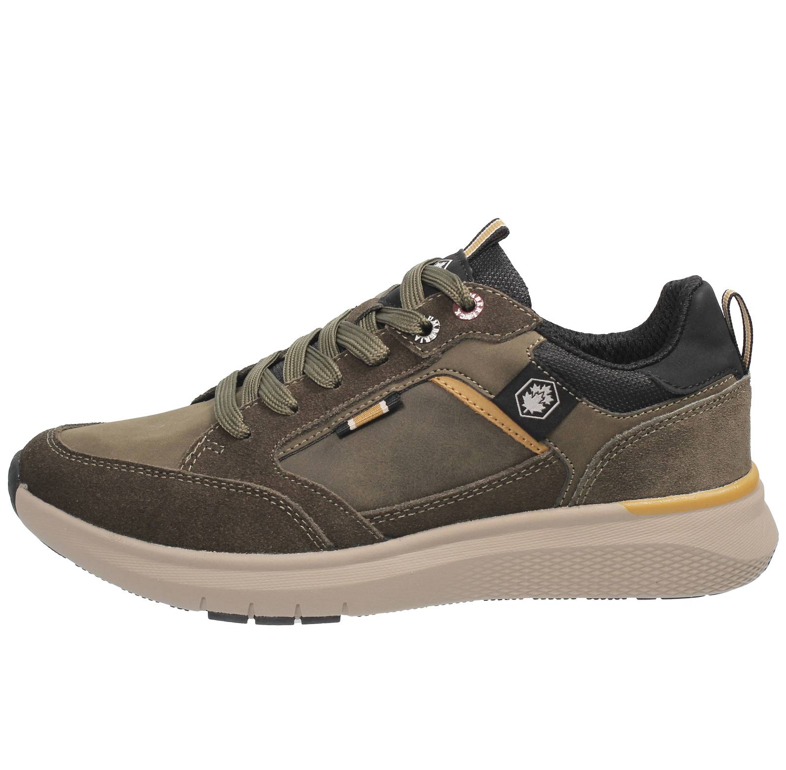 LUMBERJACK Neil - Sneakers basse in tessuto Uomo verde Foto 3