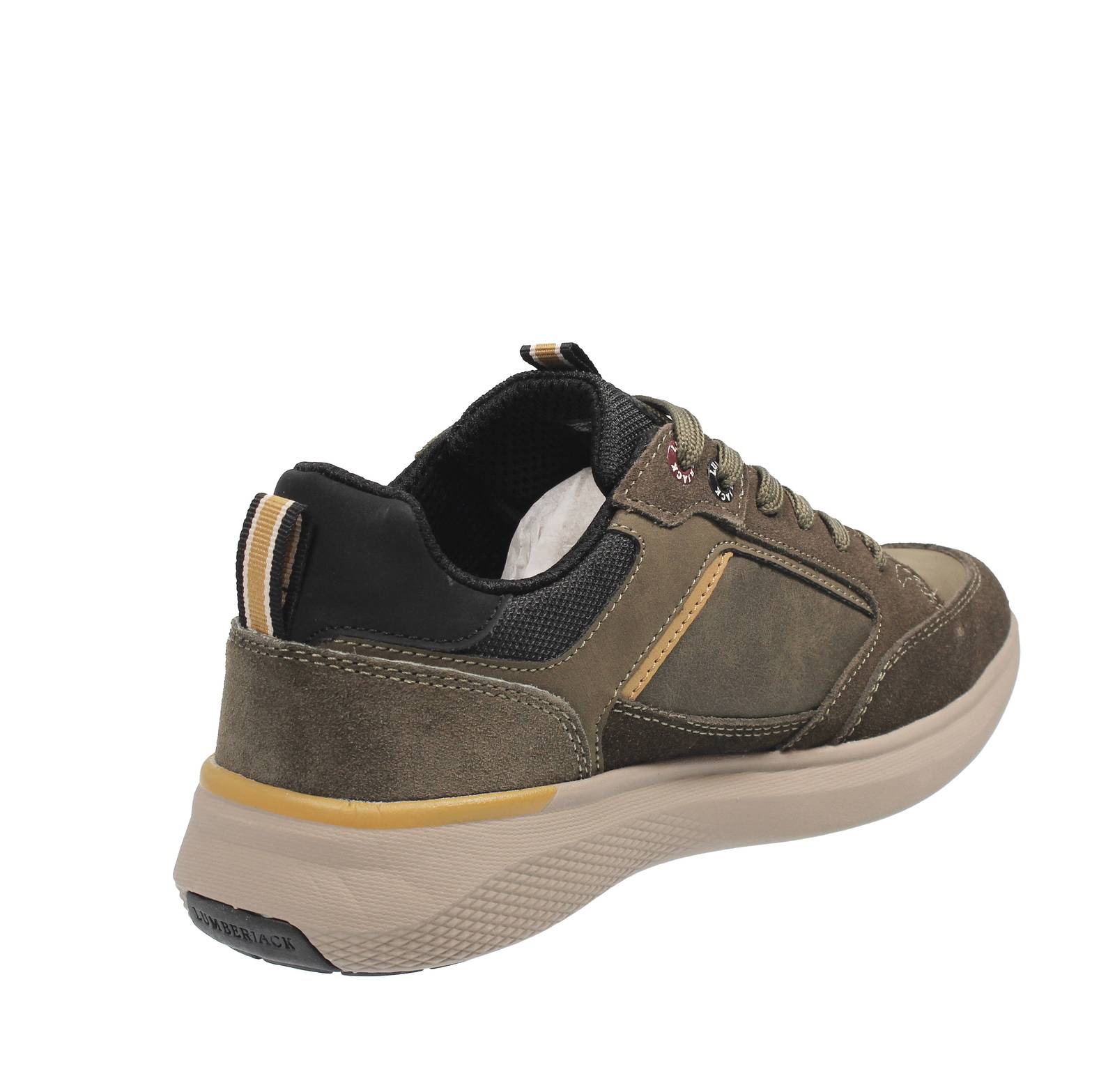 LUMBERJACK Neil - Sneakers basse in tessuto Uomo verde Foto 4