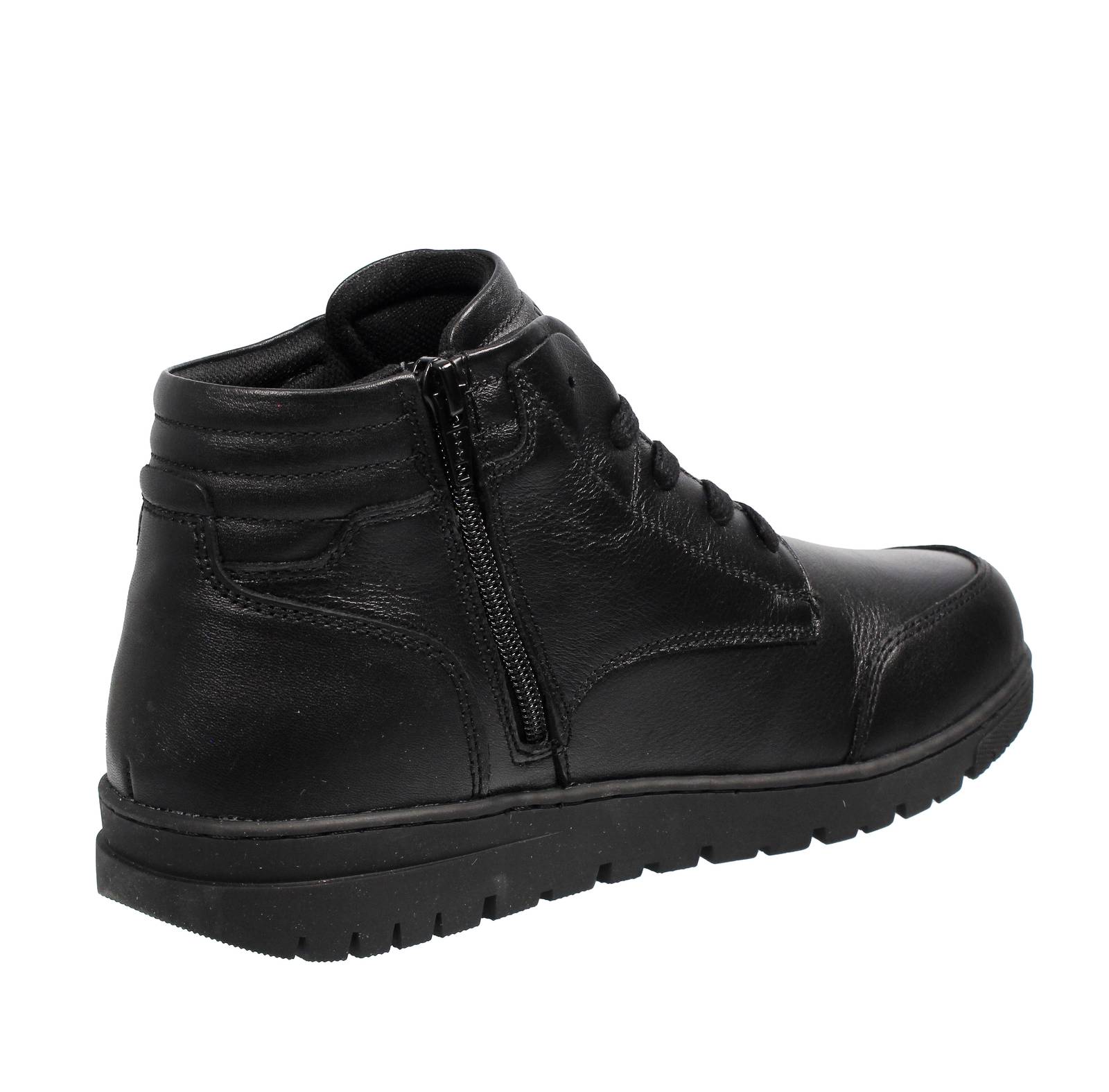 LUMBERJACK Alfred - Sneakers alte in Pelle Uomo nero Foto 4