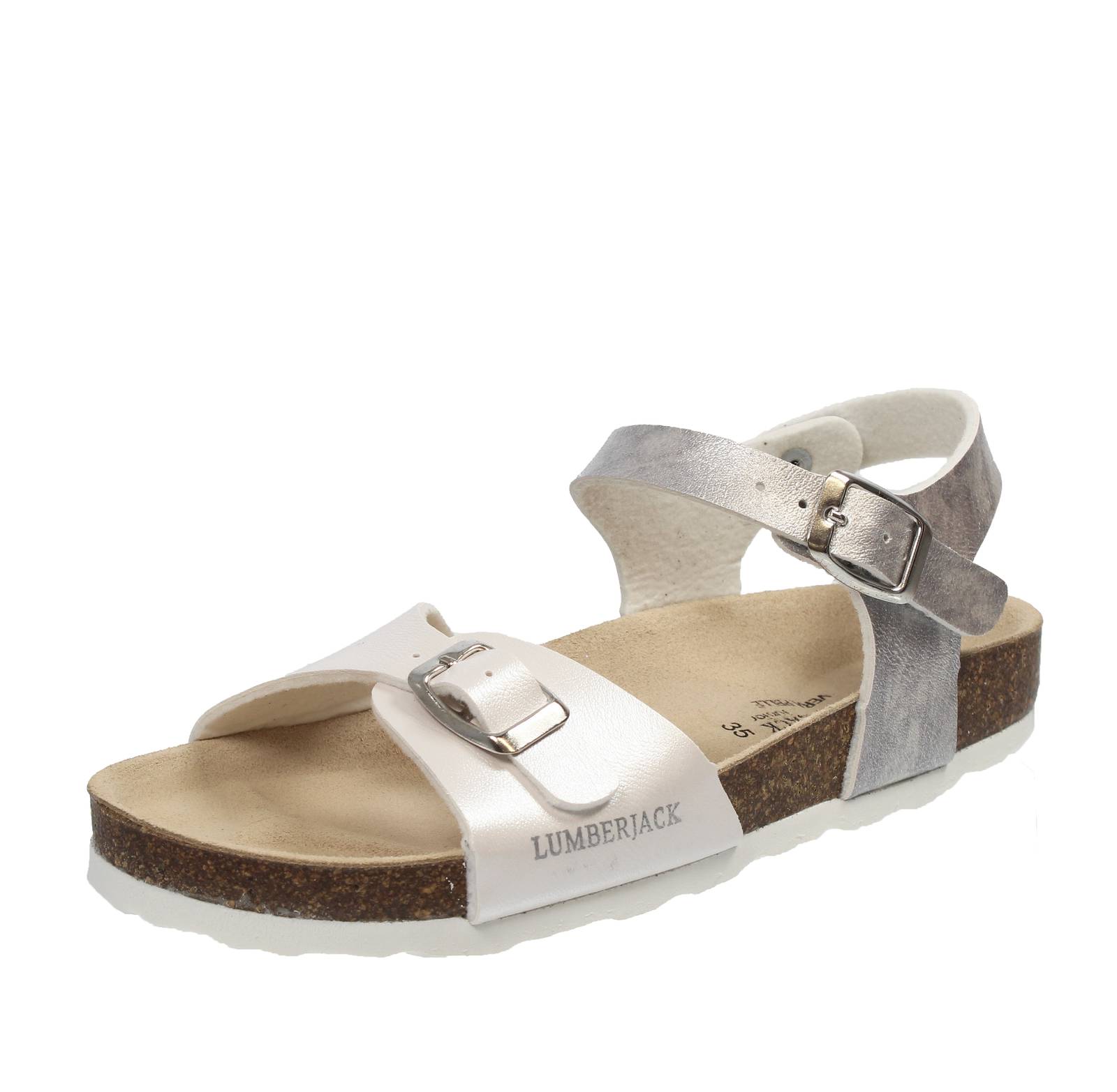 LUMBERJACK Bling - Sandales à double boucle Enfants blanc
