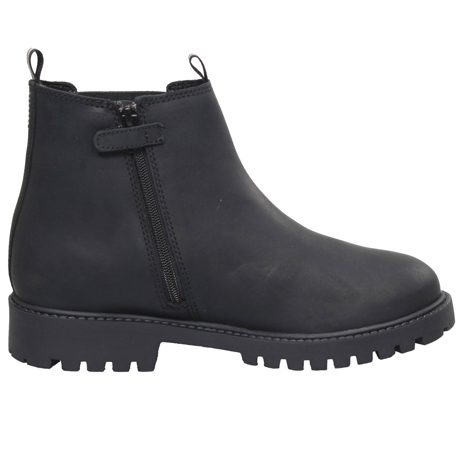 LUMBERJACK River - Bottes Chelsea en cuir Enfants noir Photo 2