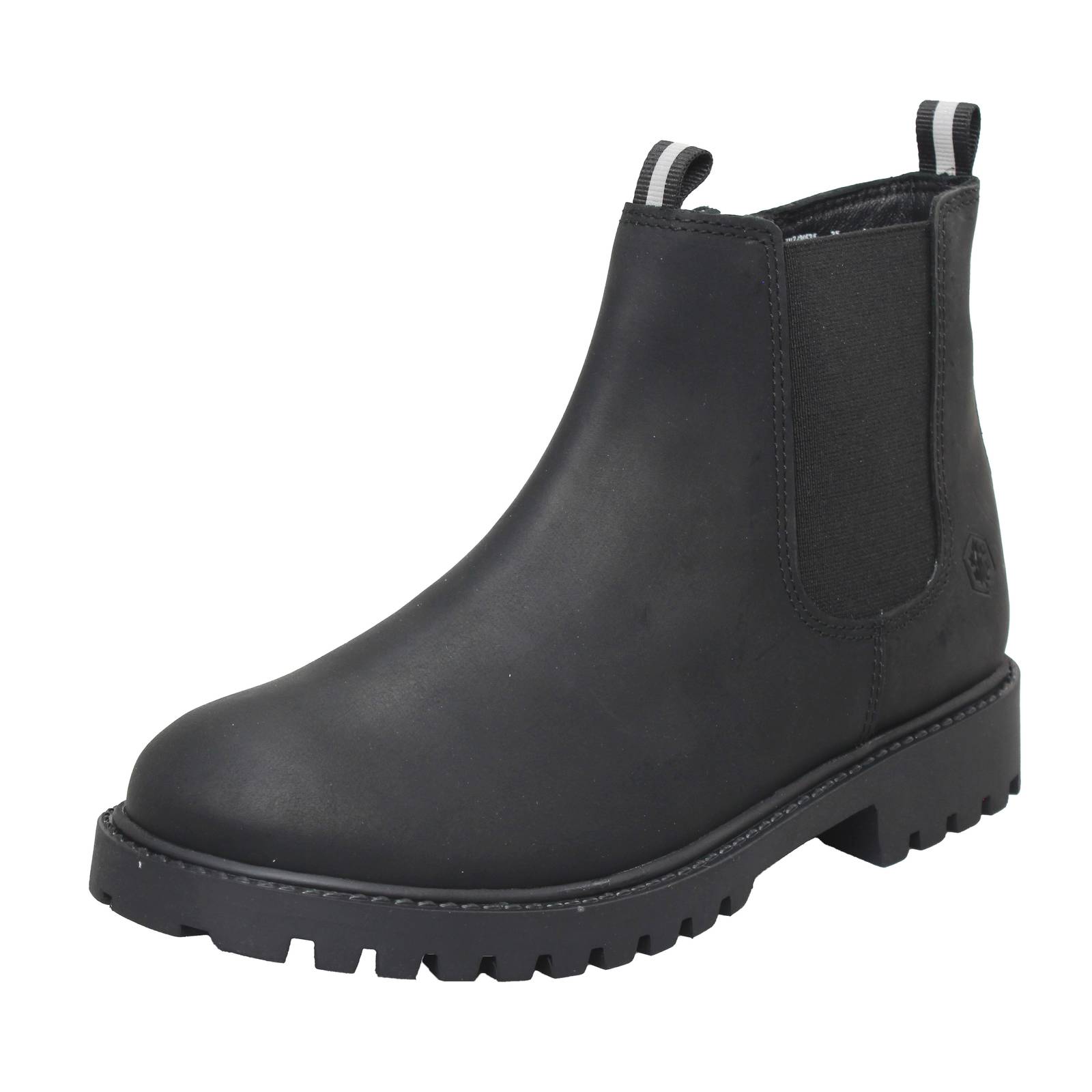 LUMBERJACK River - Bottes Chelsea en cuir Enfants noir