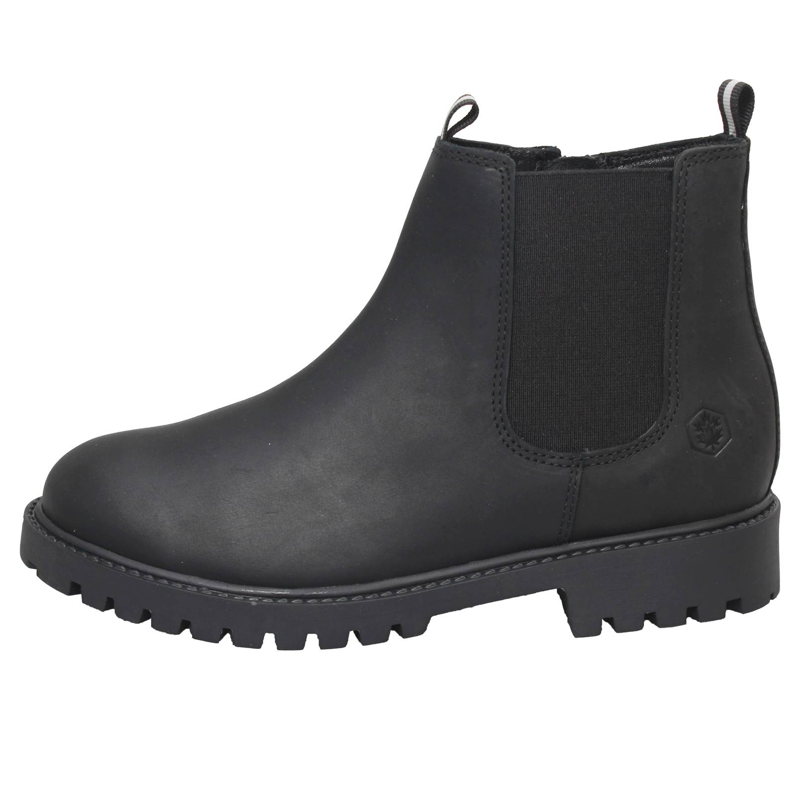 LUMBERJACK River - Bottes Chelsea en cuir Enfants noir Photo 3