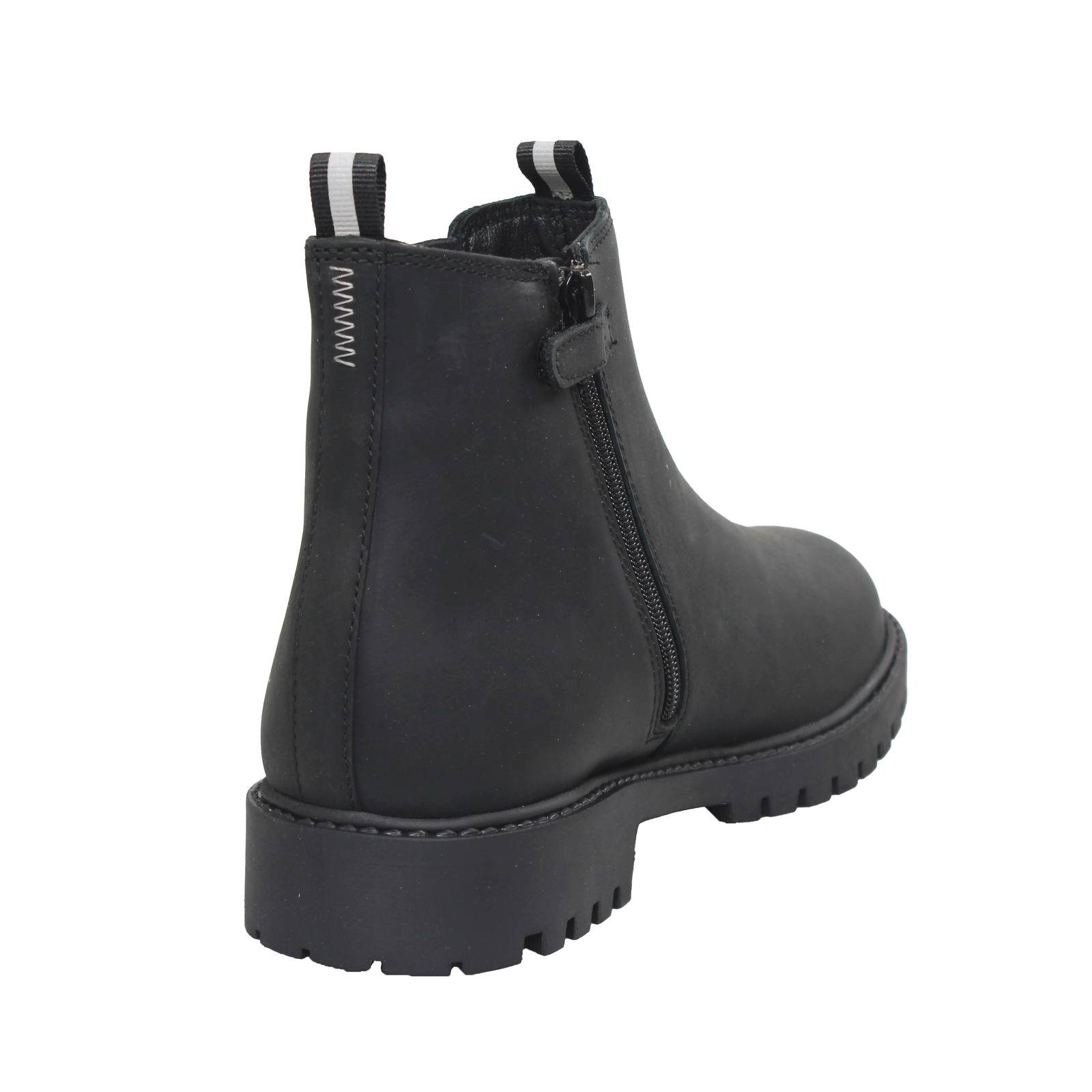 LUMBERJACK River - Bottes Chelsea en cuir Enfants noir Photo 4
