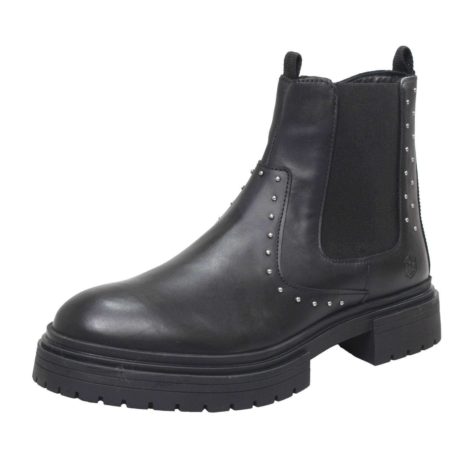 LUMBERJACK Glittex - Bottes Chelsea en cuir Enfants noir