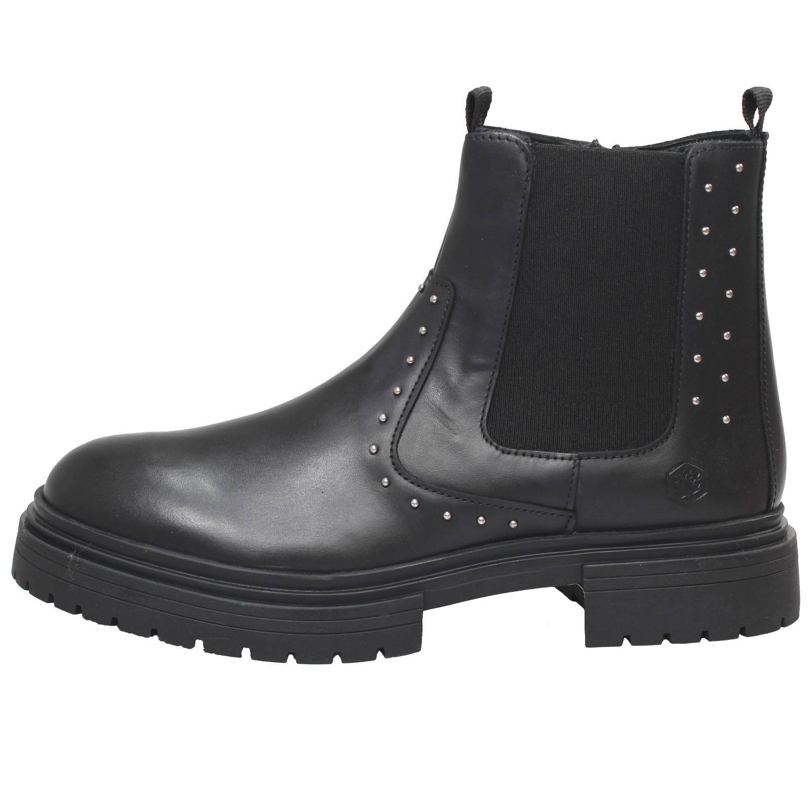 LUMBERJACK Glittex - Bottes Chelsea en cuir Enfants noir Photo 3