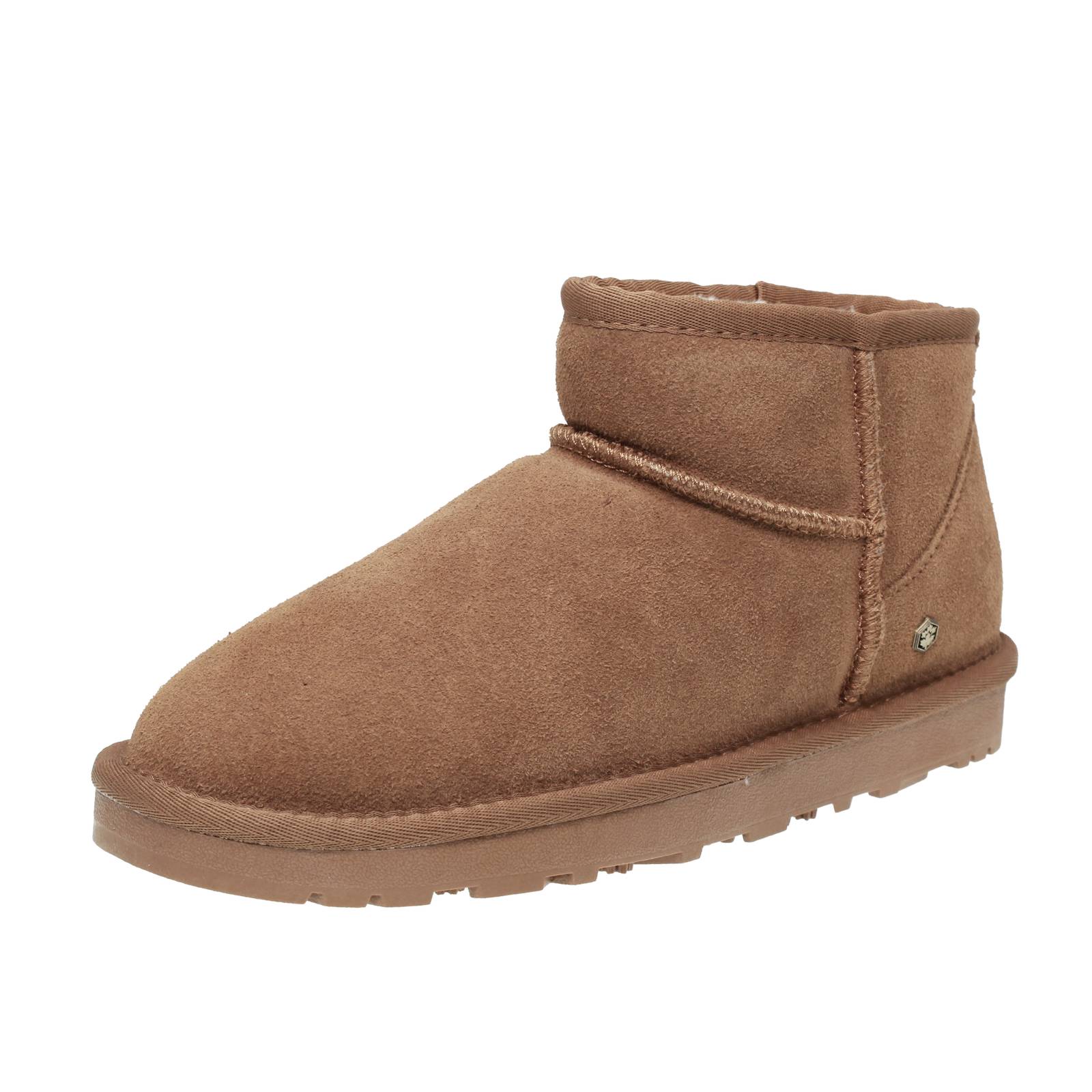 LUMBERJACK Flakes - Bottines avec fourrure en daim Enfants marron