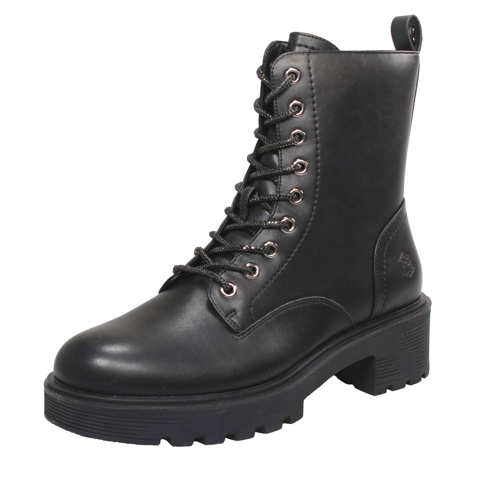 Lumberjack Ramone - Amphibien mit Reiverschluss schwarz - Damen Schuhe Schnrstiefeletten 16490₽