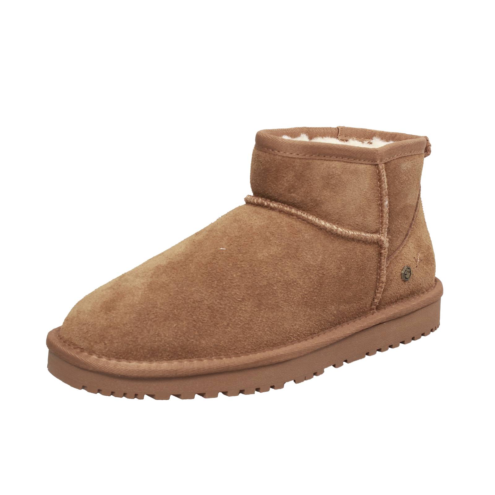 Lumberjack Elvira - braune Wildleder Fellstiefeletten - Damen Fellschuhe 12690₽