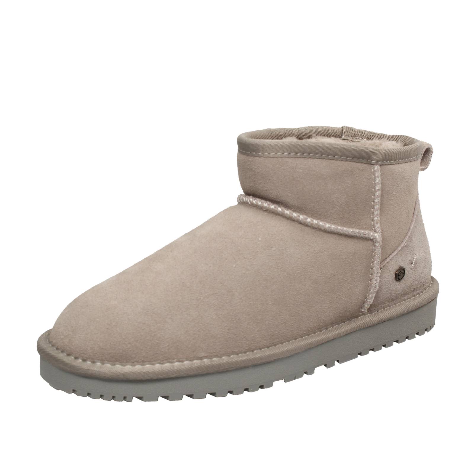 LUMBERJACK Elvira - Bottines en daim et fourrure Femme sable