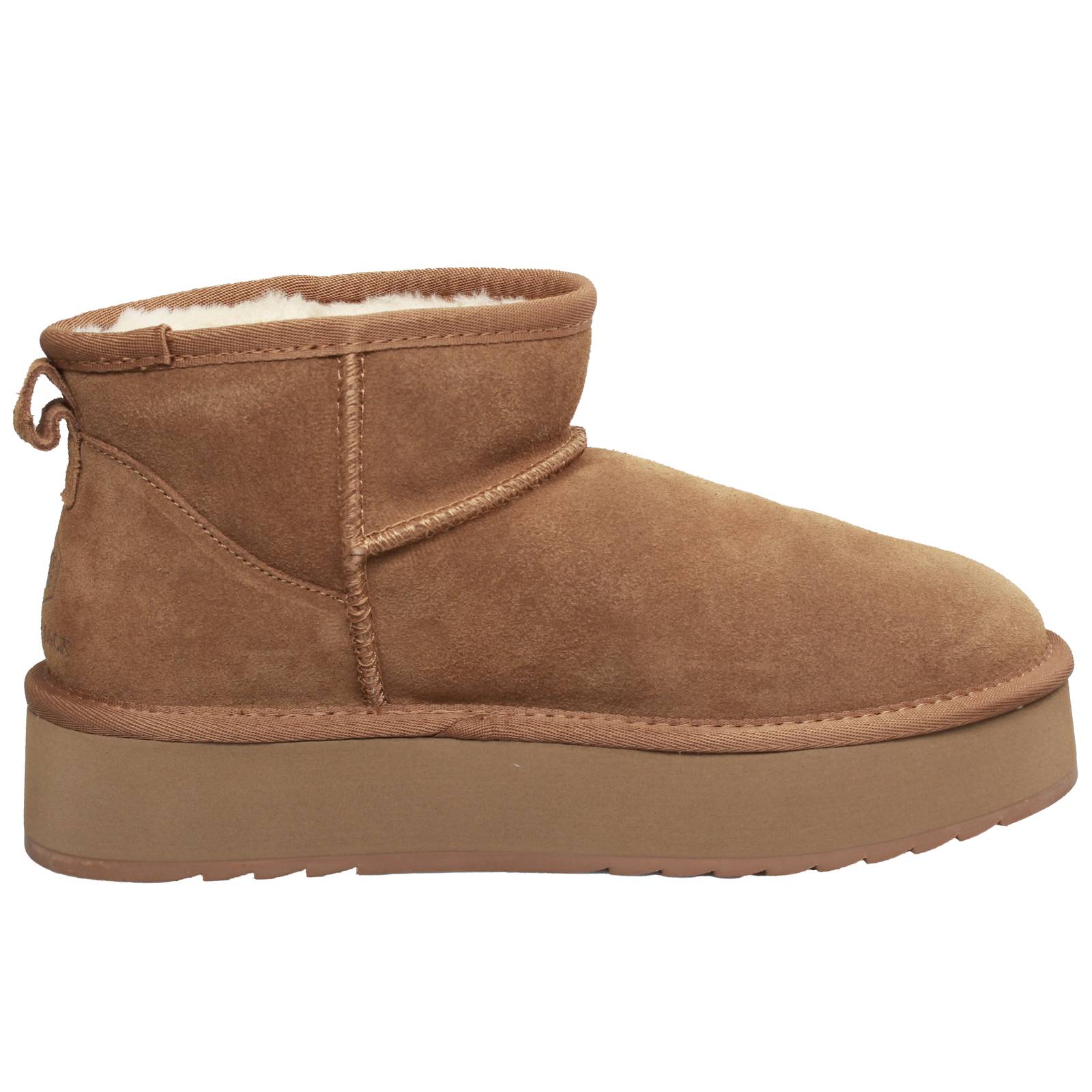LUMBERJACK Golda - Bottines en daim et fourrure Femme marron Photo 2