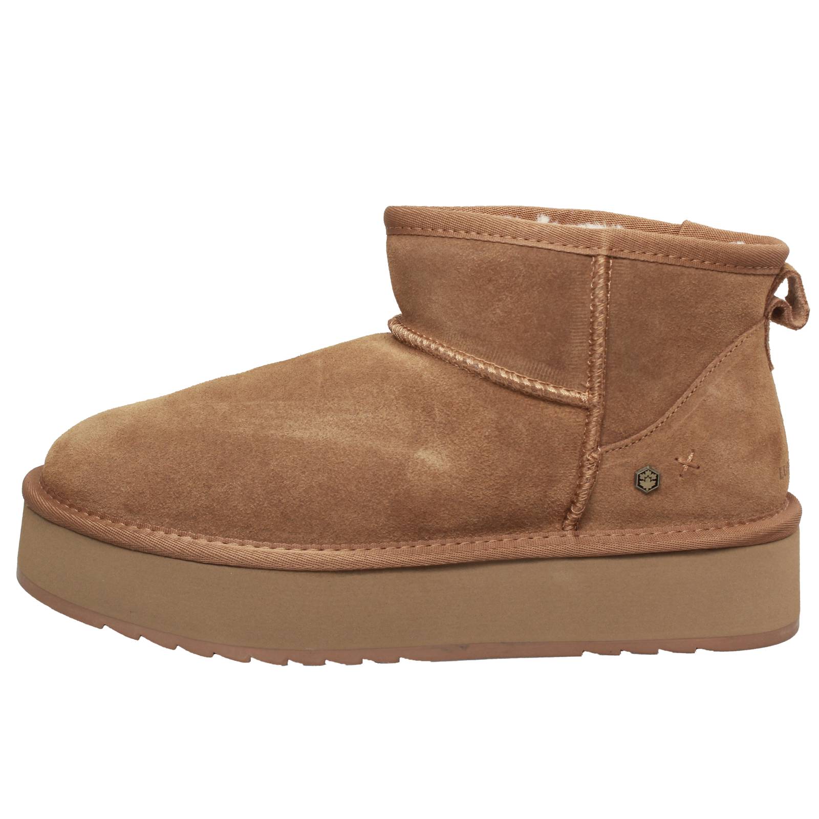 LUMBERJACK Golda - Bottines en daim et fourrure Femme marron Photo 3