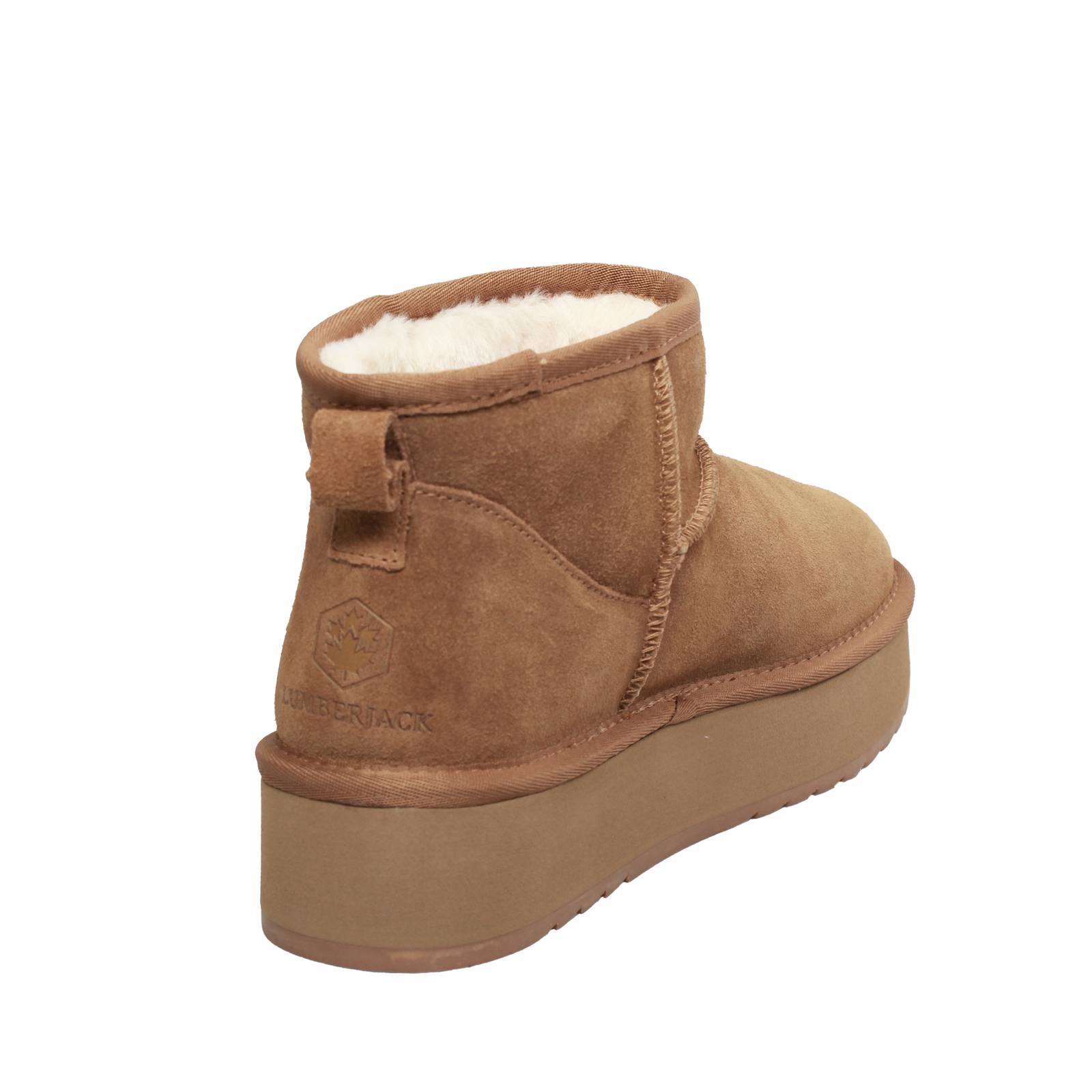 LUMBERJACK Golda - Bottines en daim et fourrure Femme marron Photo 4