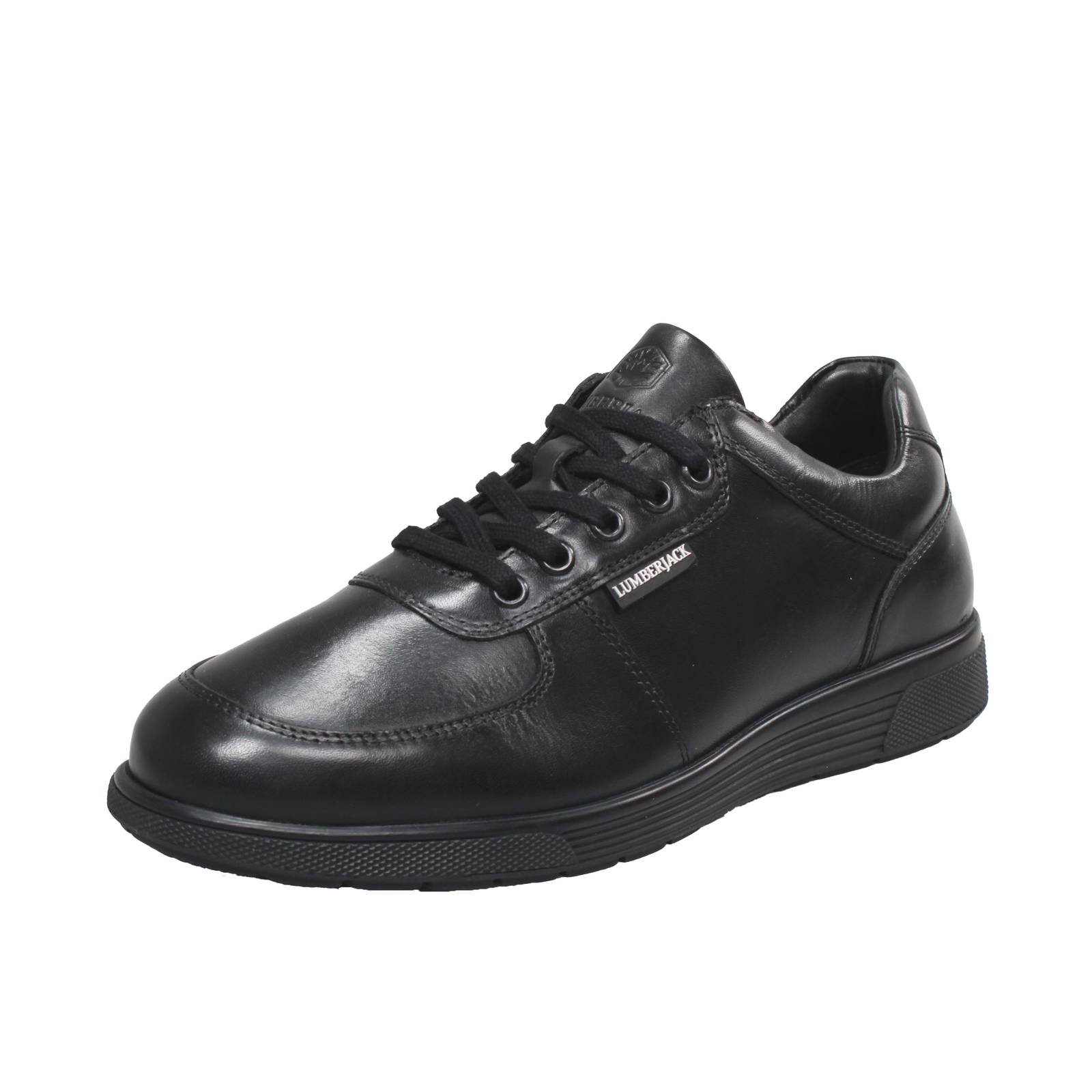 Lumberjack Lucas - Low Sneaker Leder schwarz - Herren Schuhe Sneaker elegant 16490₽