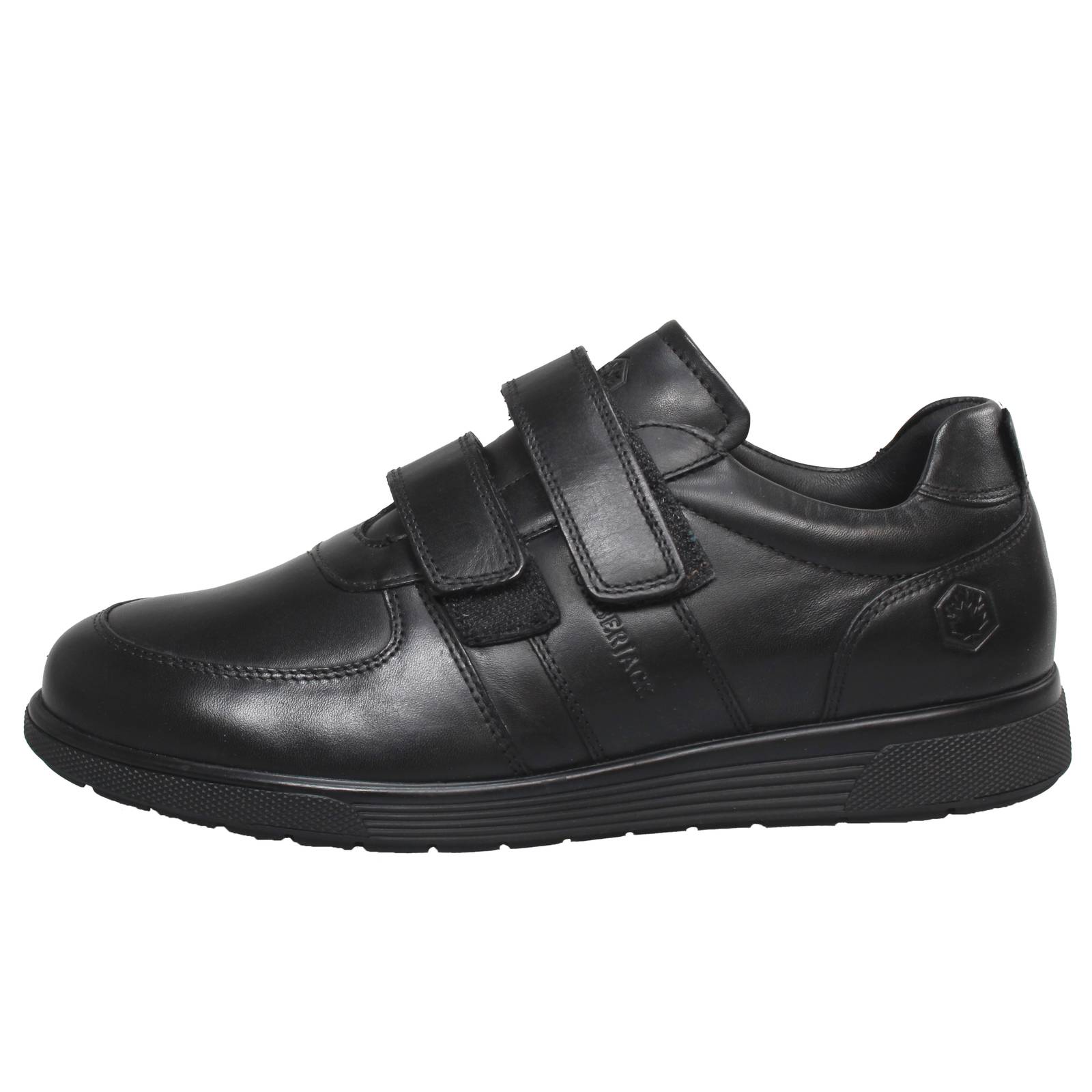 LUMBERJACK Lucas - Sneakers con starppi in Pelle Uomo nero Foto 3