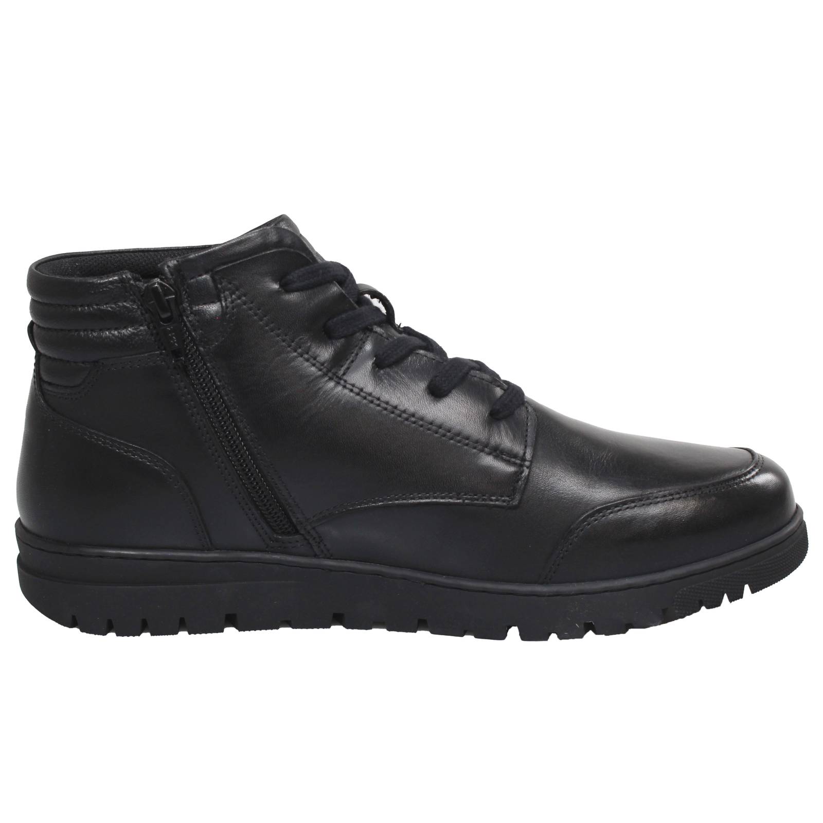 LUMBERJACK Alfred - Leather High Sneakers Man black Photo 2