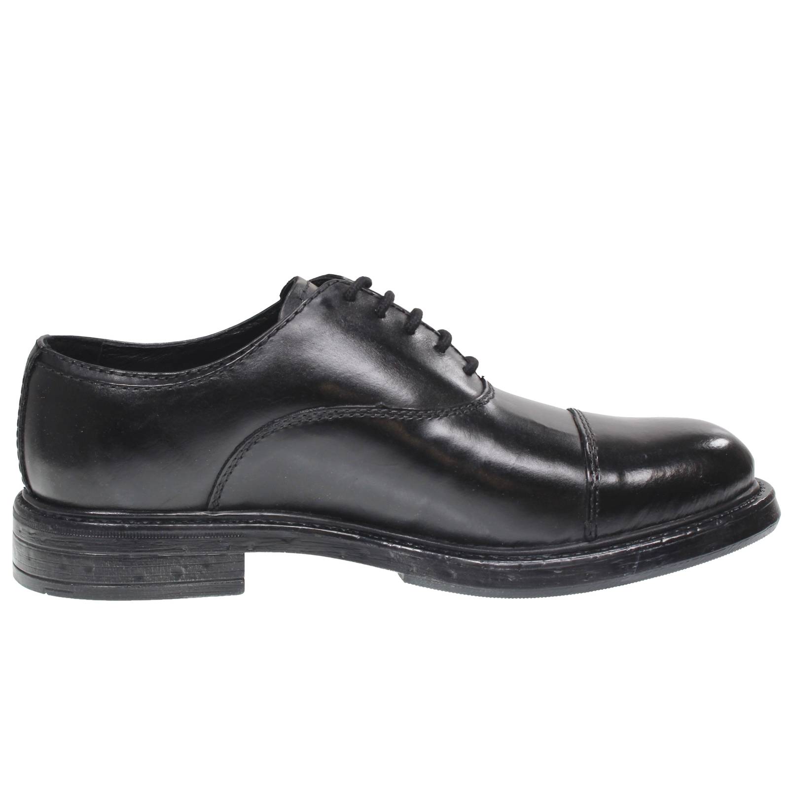 LUMBERJACK Jules - Oxford cuir lacé Homme noir Photo 2