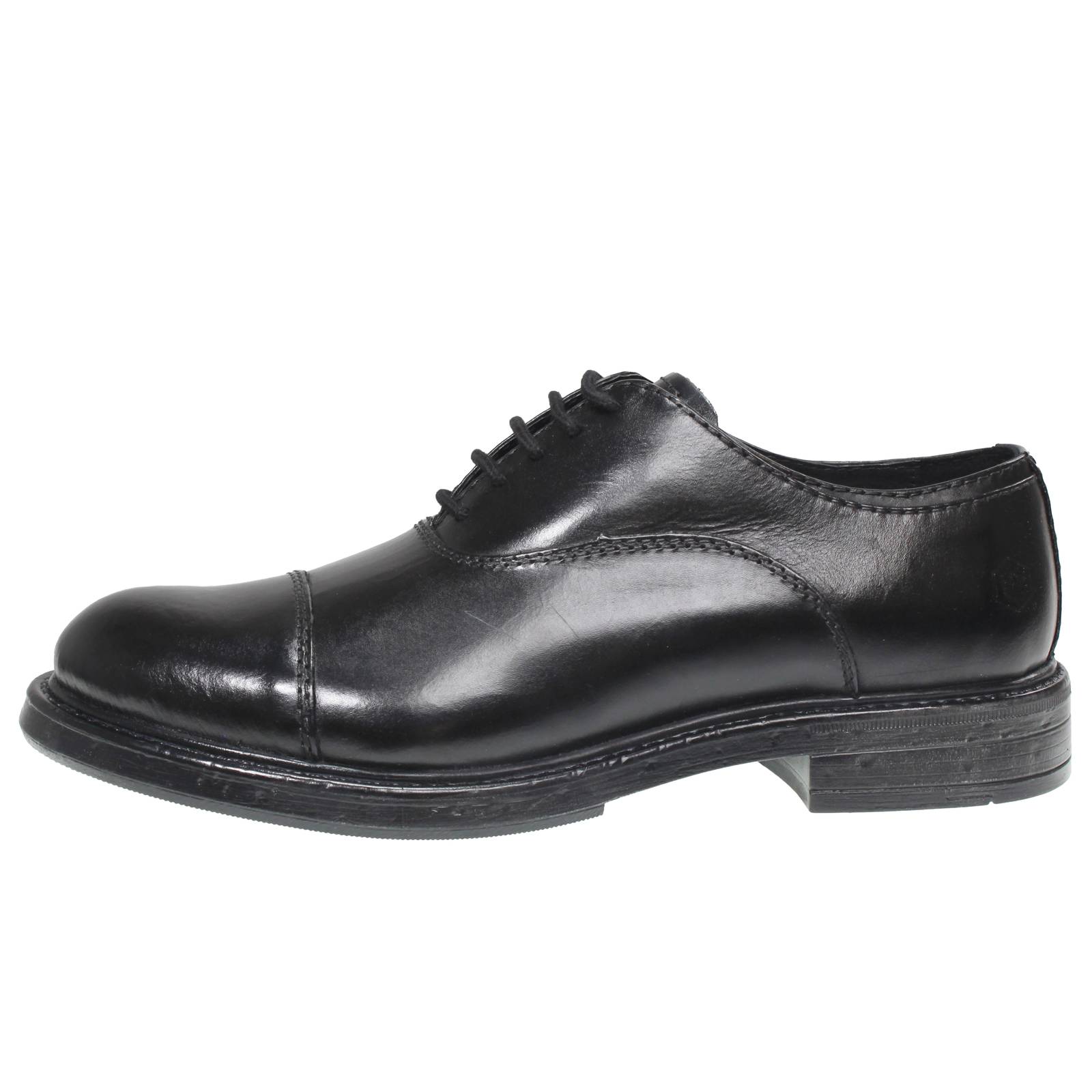 LUMBERJACK Jules - Oxford cuir lacé Homme noir Photo 3