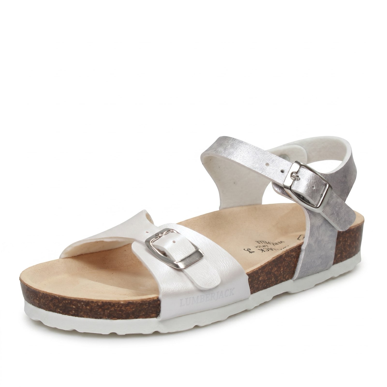 LUMBERJACK Bling - Sandales à double boucle Enfants blanc