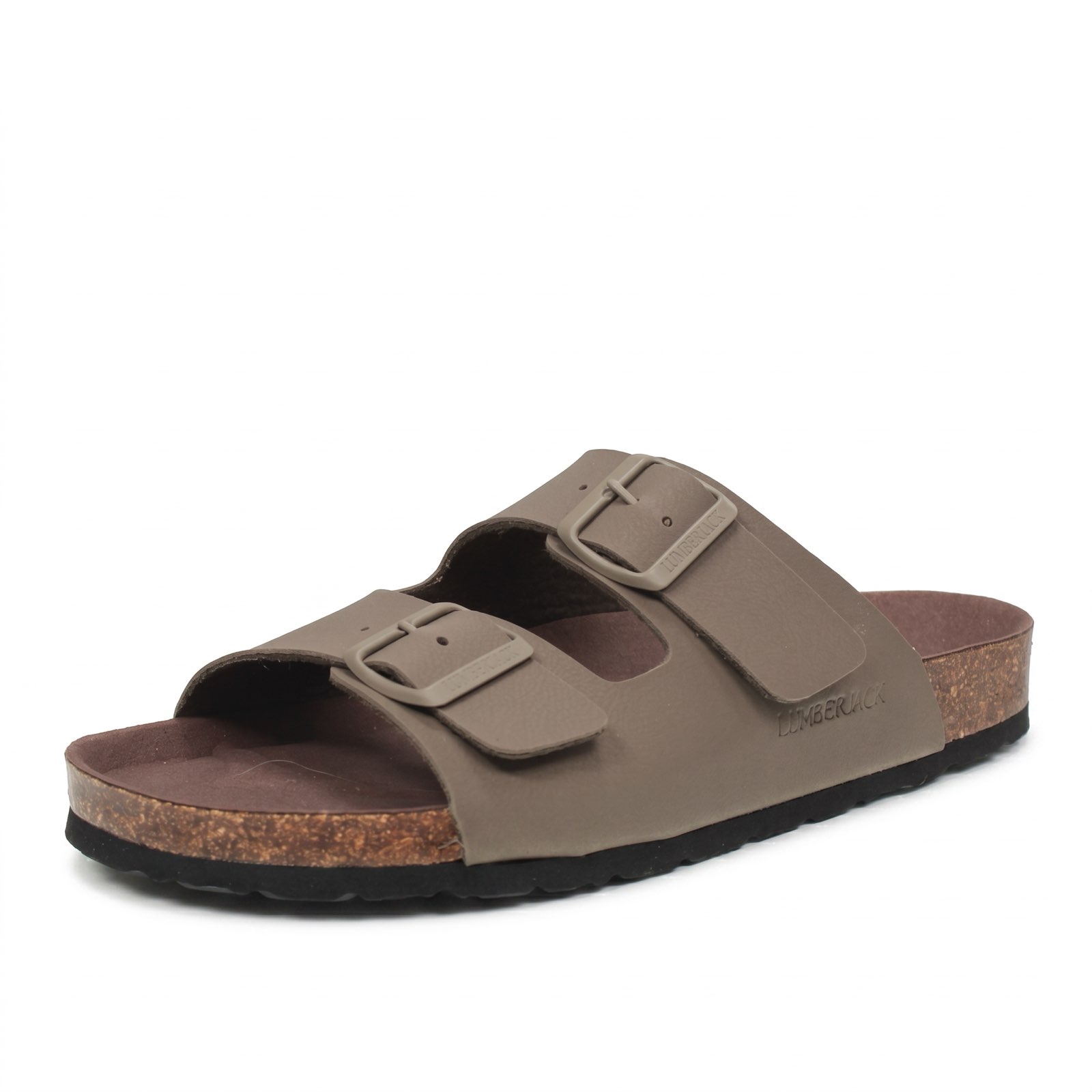 LUMBERJACK Flint - Ciabatte con fibbie Uomo grigio