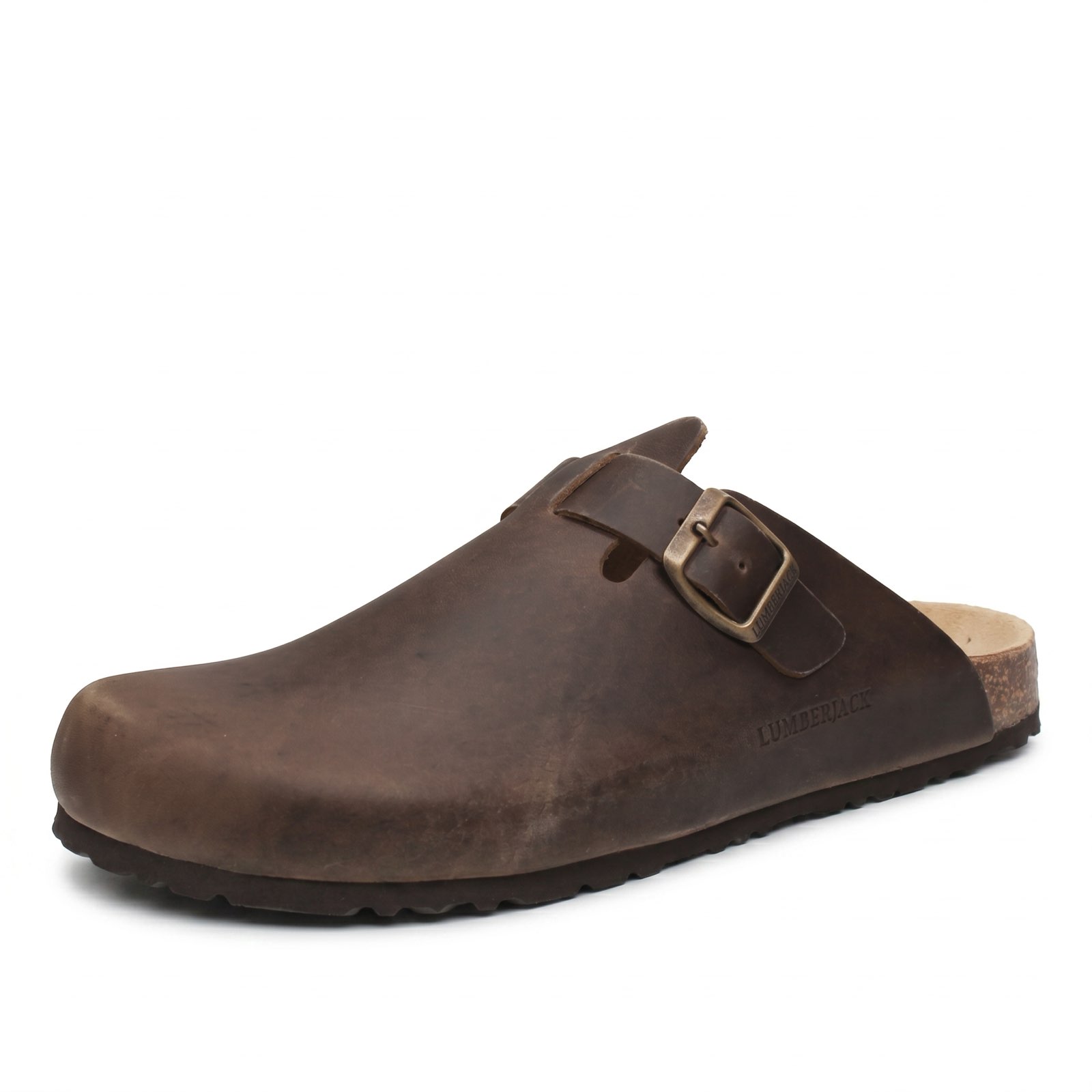 LUMBERJACK Jolie - Sabot en nubuck avec boucle Femme brun marron