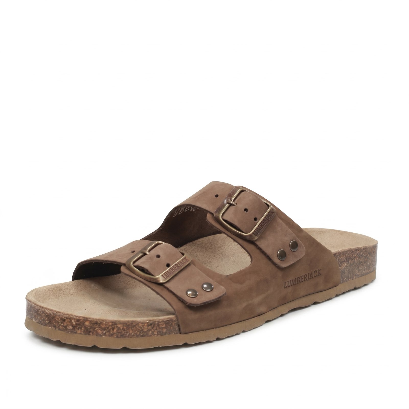 LUMBERJACK Jolie - Nubukslipper mit Schnalle Damen braun