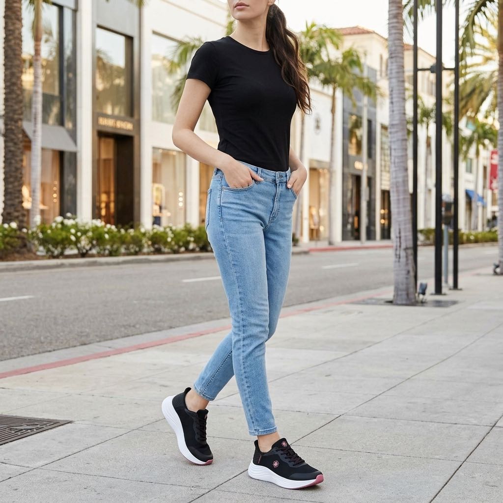 LUMBERJACK Talara Slip Ins - Fabric Sneakers Woman black Photo 2