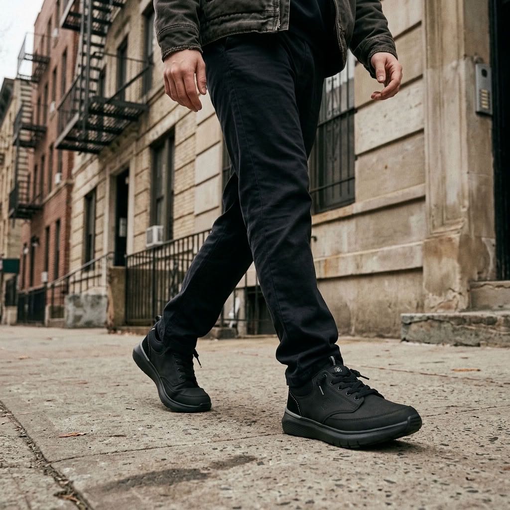 LUMBERJACK Neil - Sneakers Slip On basse Uomo nero Foto 2