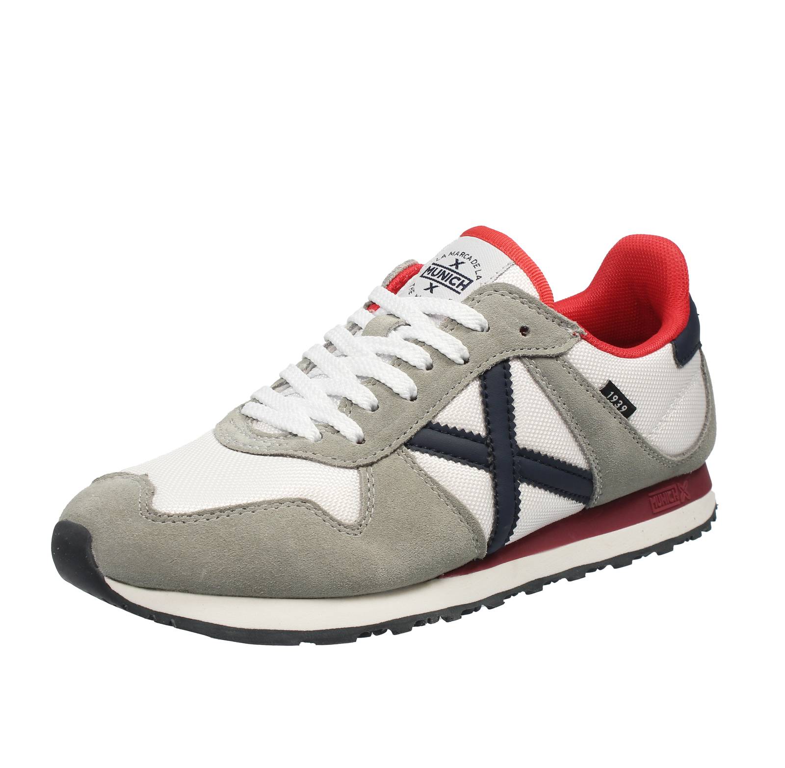Мюнхен Массана - Кроссовки из замши Bianco - Спортивные кроссовки Uomo Scarpe