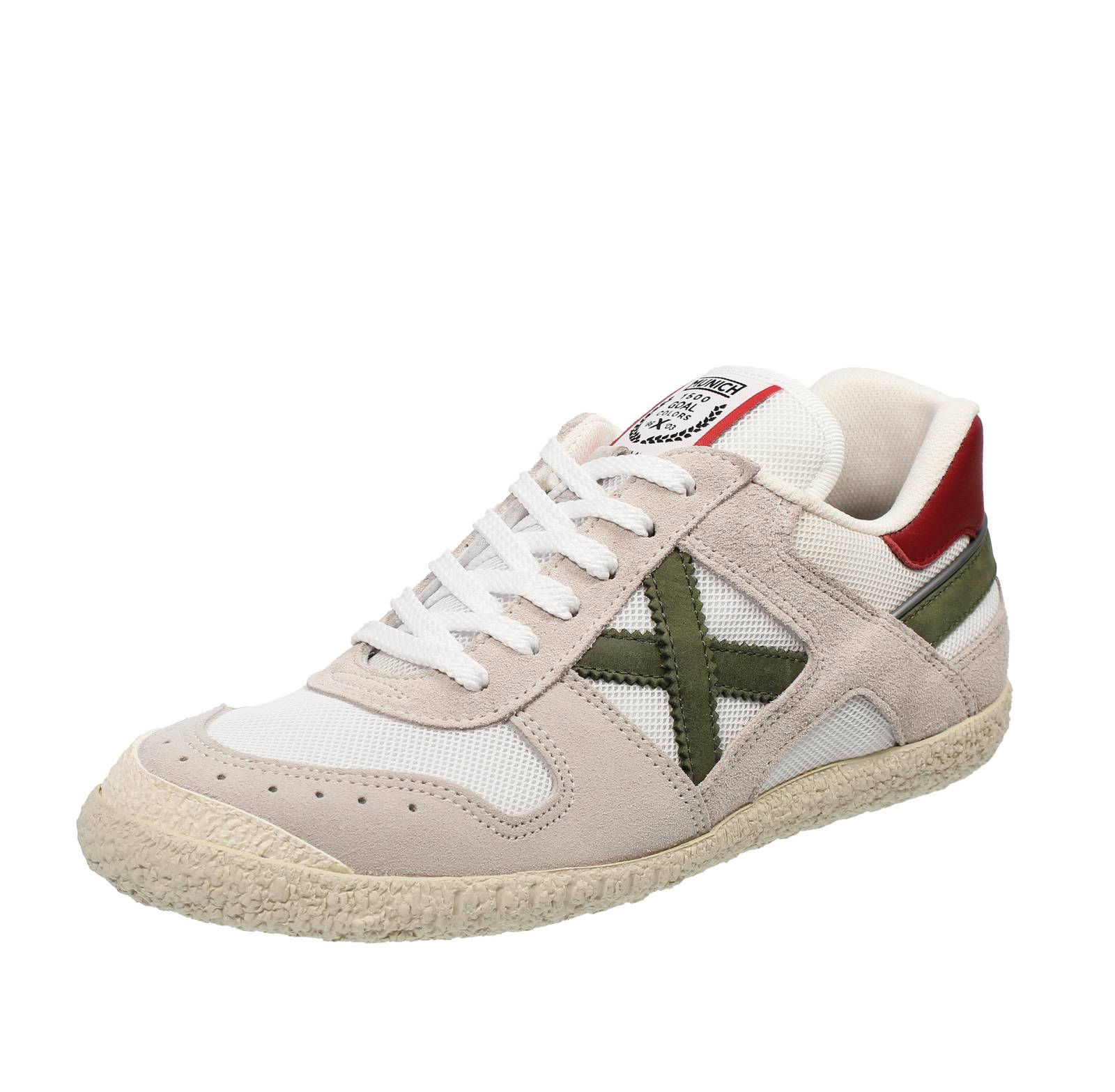 Munich Goal - Sneakers Basse In Suede Bianco - Uomo Scarpe Sneakers Casual - Imagen 4 de 4