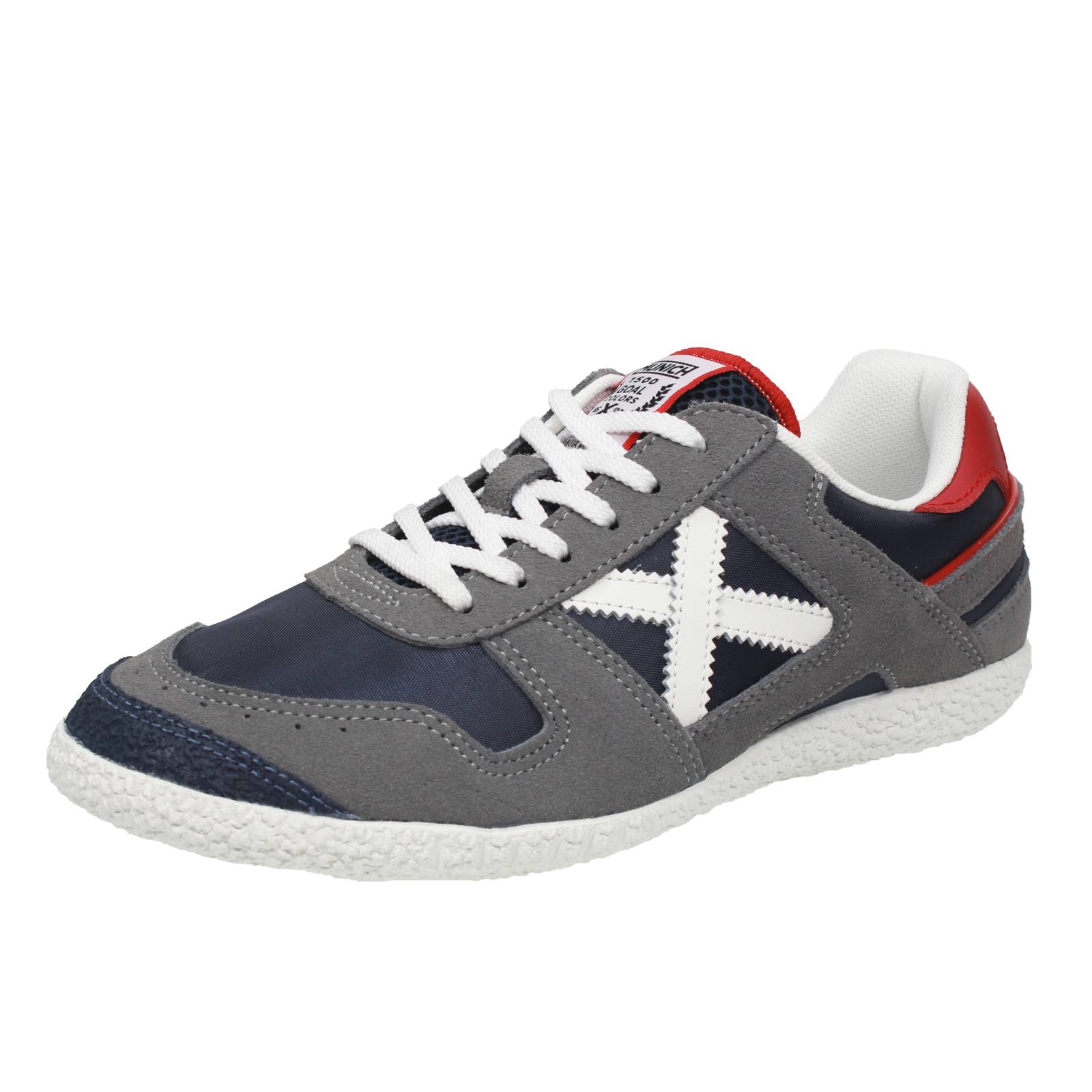 MUNICH Goal - Sneakers basse in Suede Uomo blu Foto 1