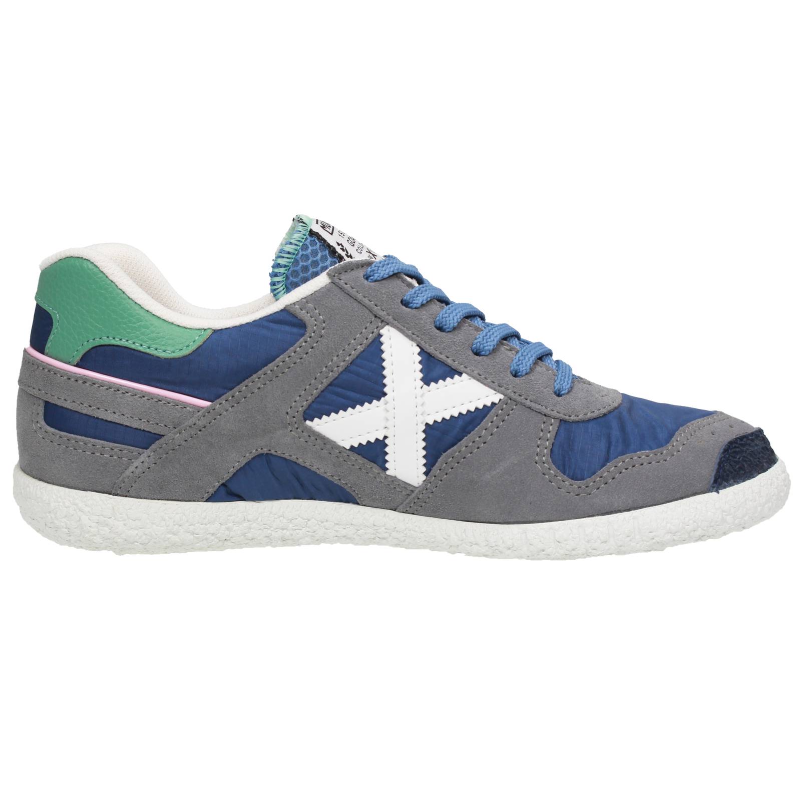 MUNICH Goal - Sneakers basse in Suede Uomo blu Foto 2