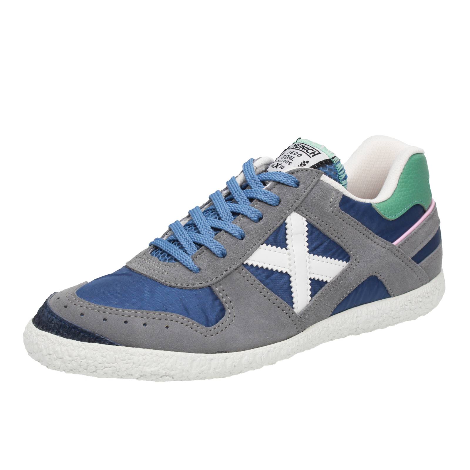 MUNICH Goal - Sneakers basse in Suede Uomo blu Foto 1