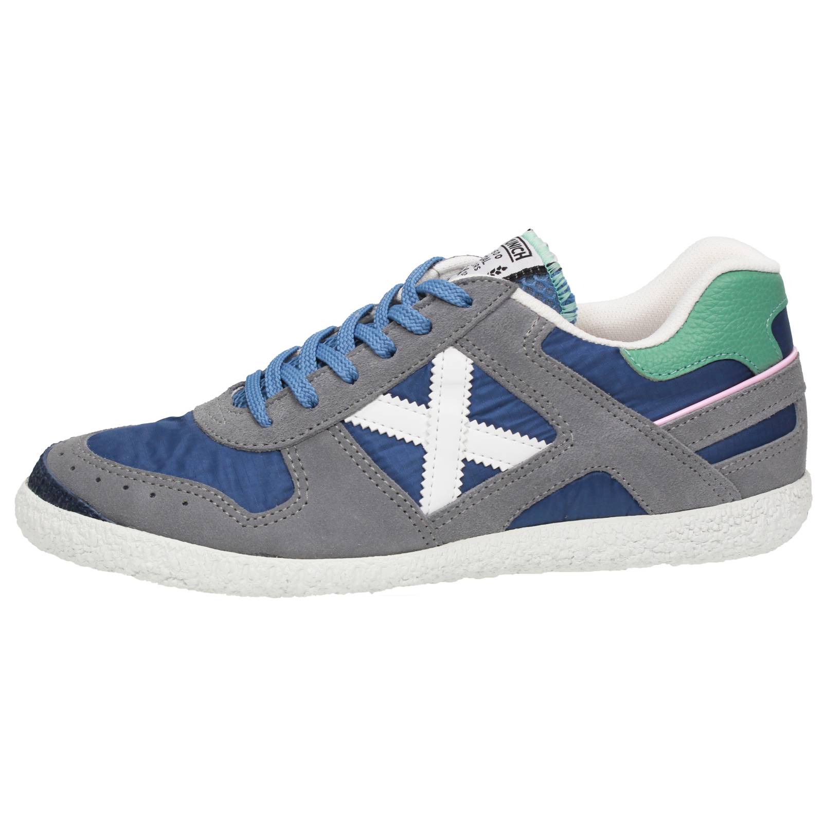 MUNICH Goal - Sneakers basse in Suede Uomo blu Foto 3