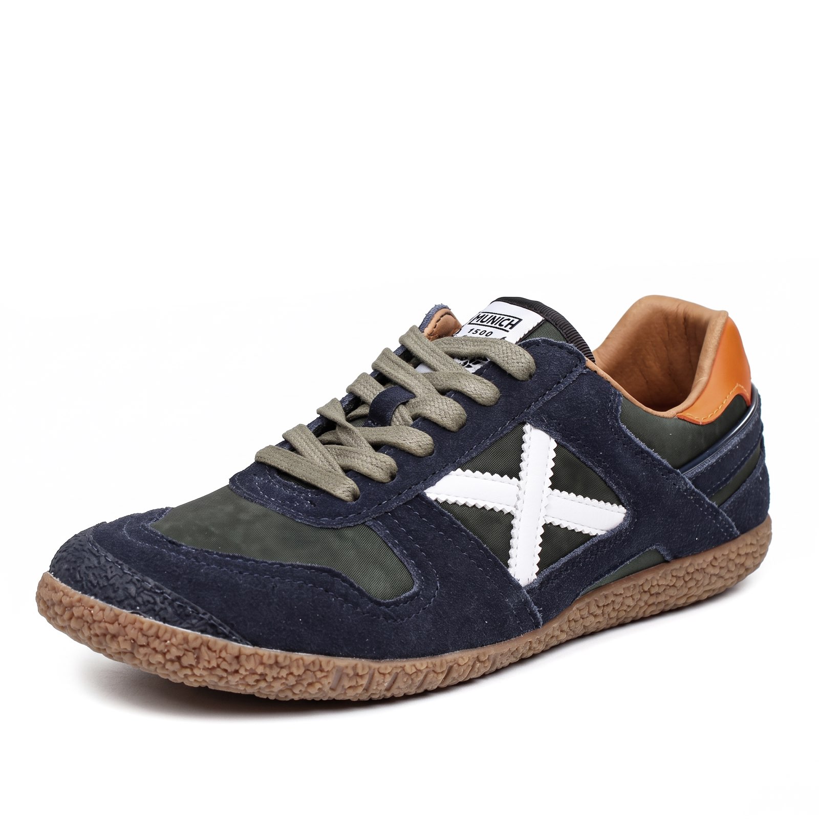 MUNICH Goal - Sneakers basses en daim Homme bleu