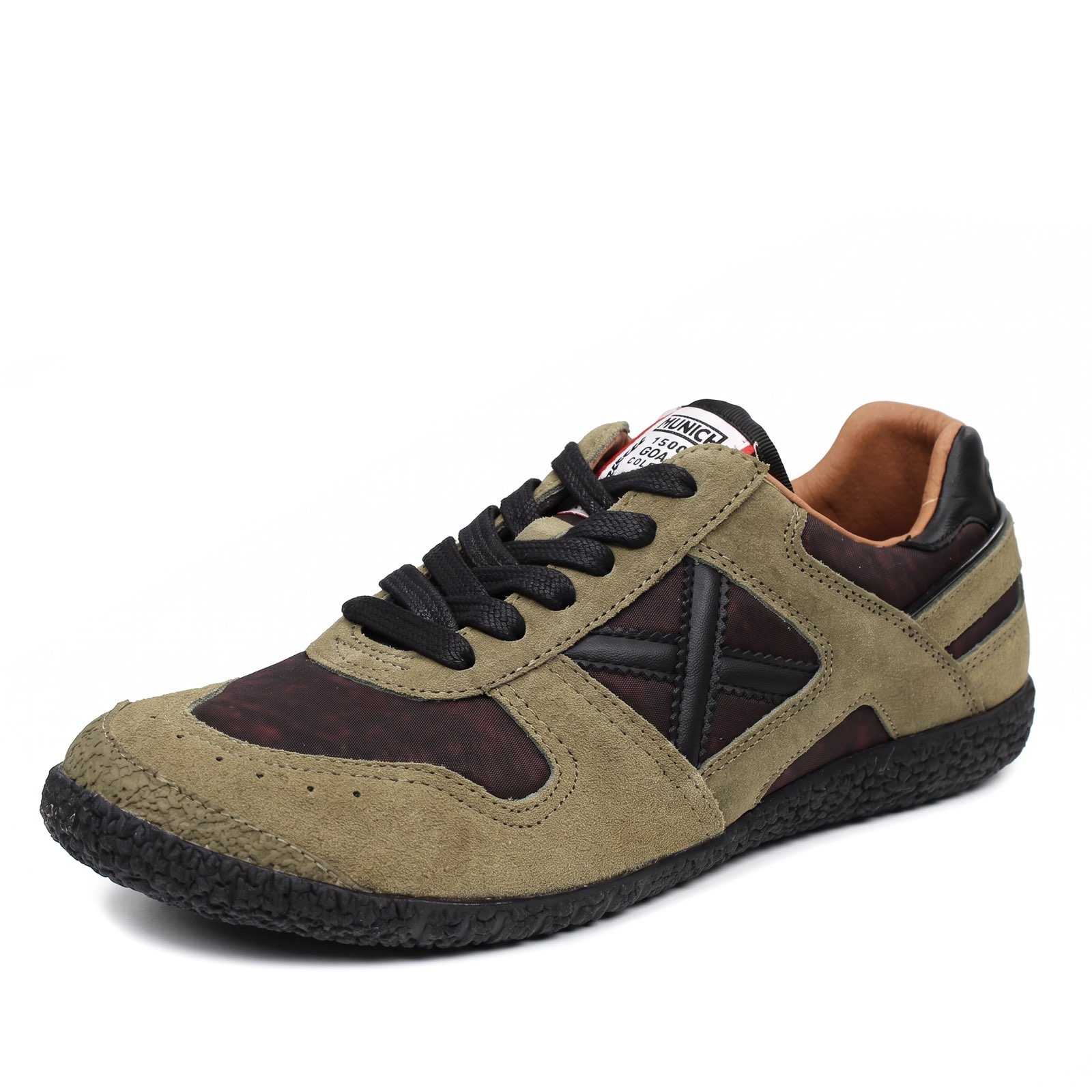 MUNICH Goal - Low-top suede sneakers Man green