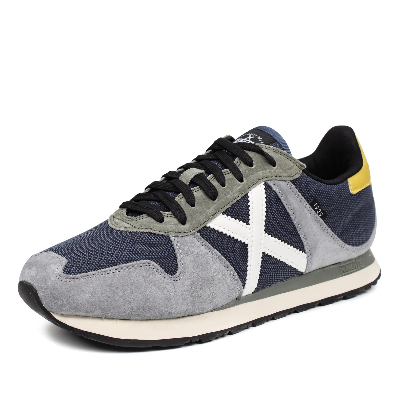 MUNICH Massana - Sneakers basses en daim Homme bleu