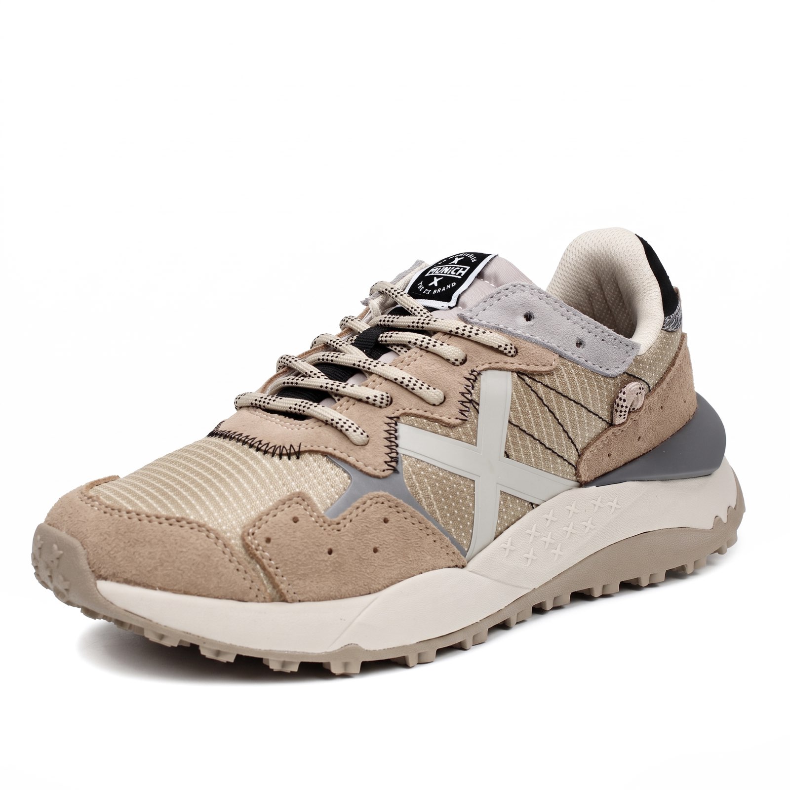 MUNICH Shibuya - Low-top suede sneakers Man sand