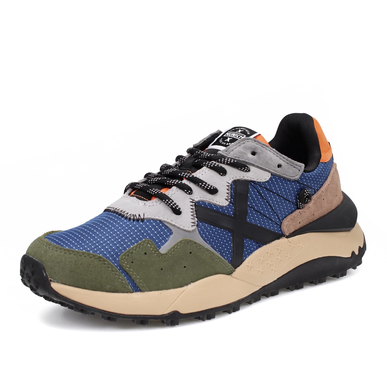 MUNICH Shibuya - Sneakers basses en daim Homme bleu