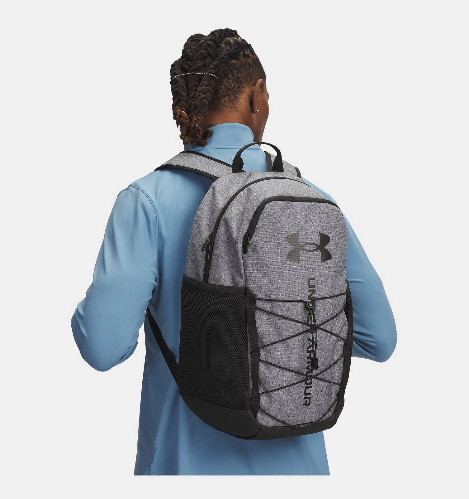 UNDER ARMOUR Hustle backpack Zaini, Borsoni e Porta PC grigio Foto 3