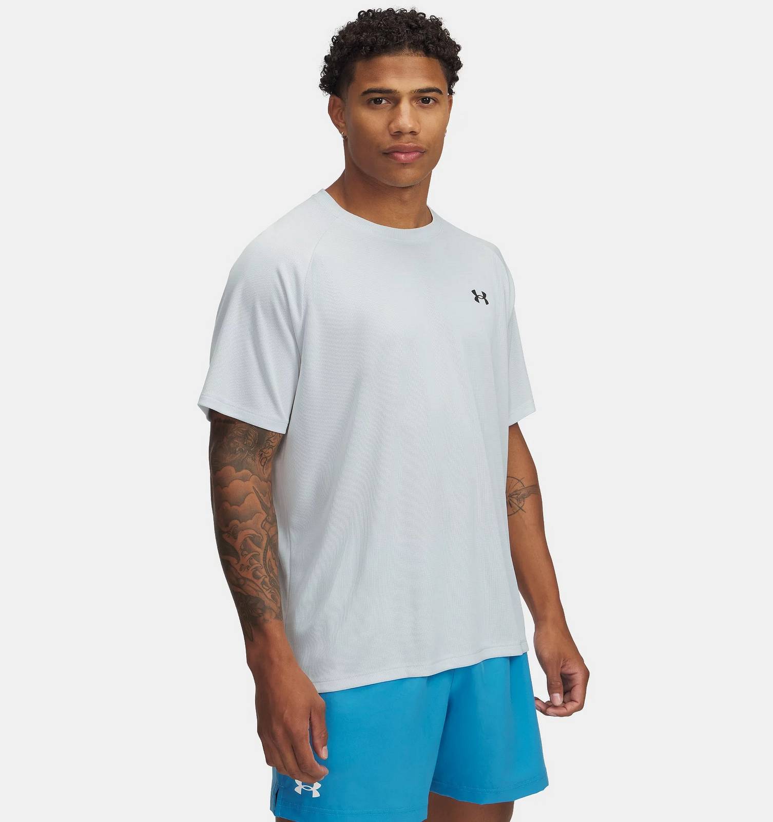 UNDER ARMOUR Tee Tech Textured Uomo grigio