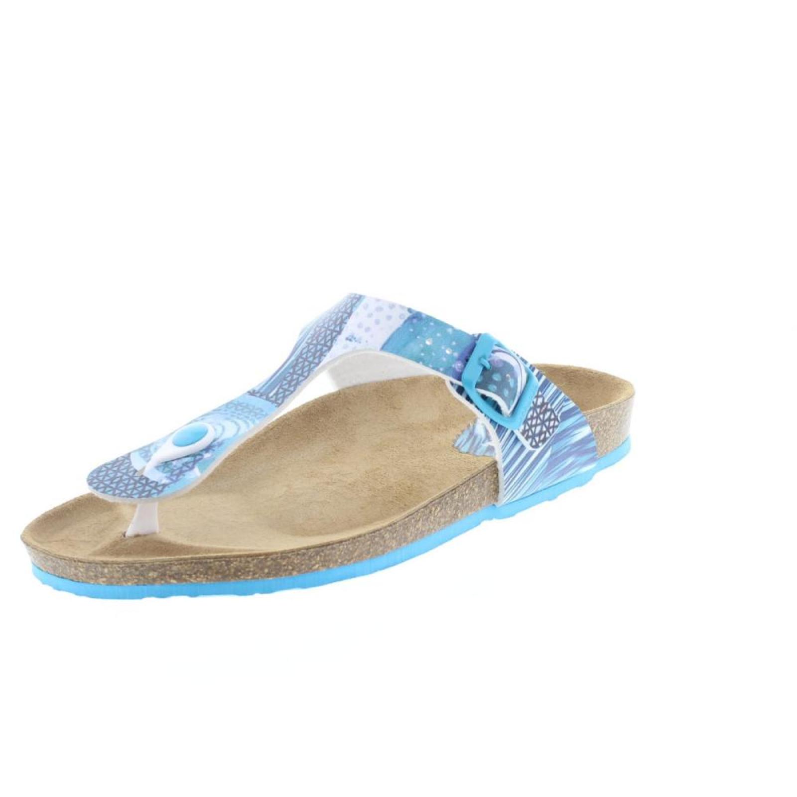 Desigual Hellblau - Damen Schuhe niedrige Sandalen 10290₽