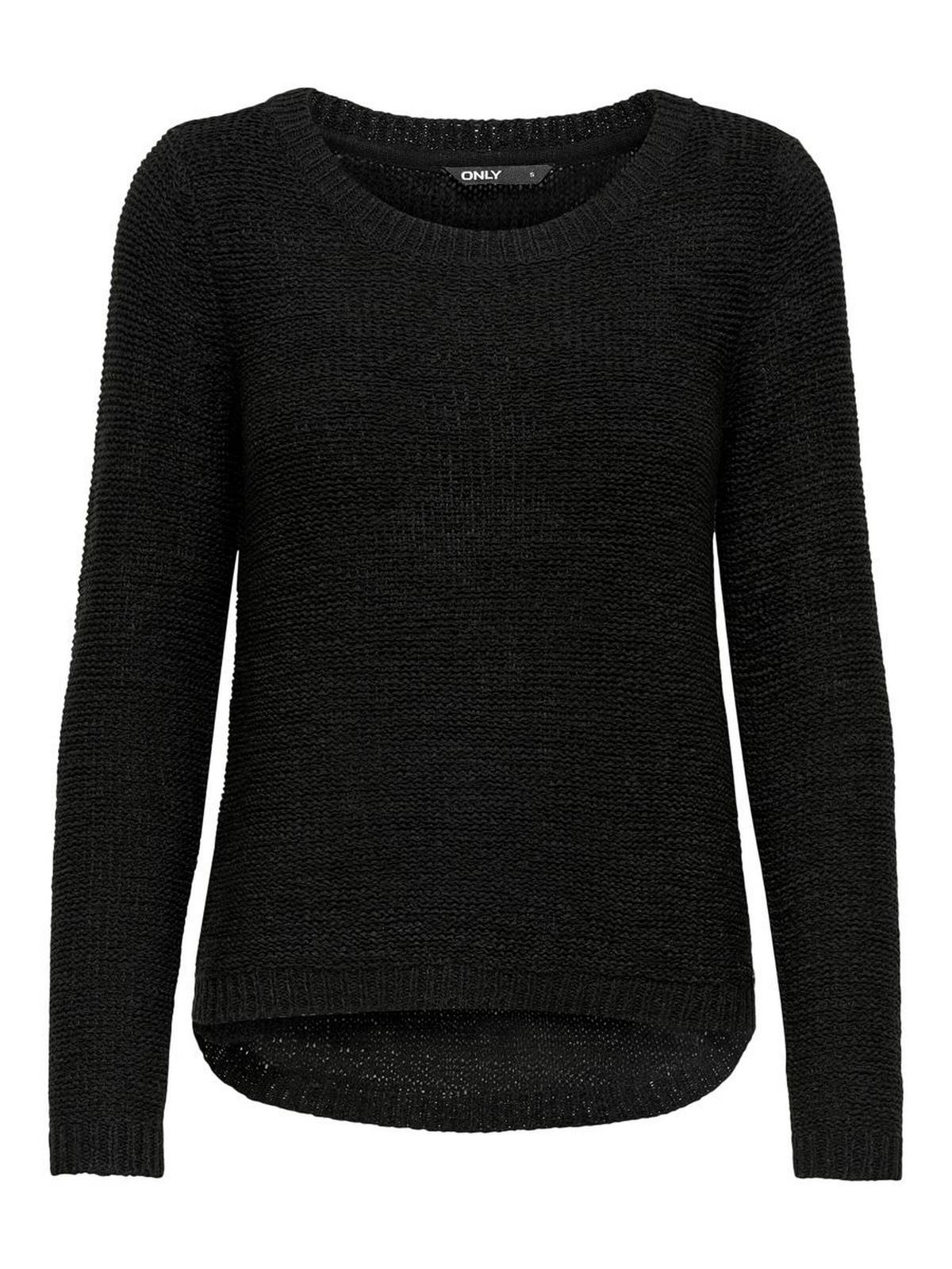 ONLY Geena - Pull en maille texturée Femme noir