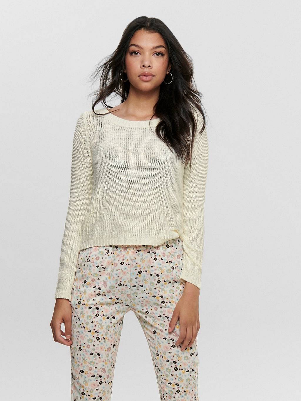 ONLY Geena - Pull en maille texturée Femme blanc Photo 2