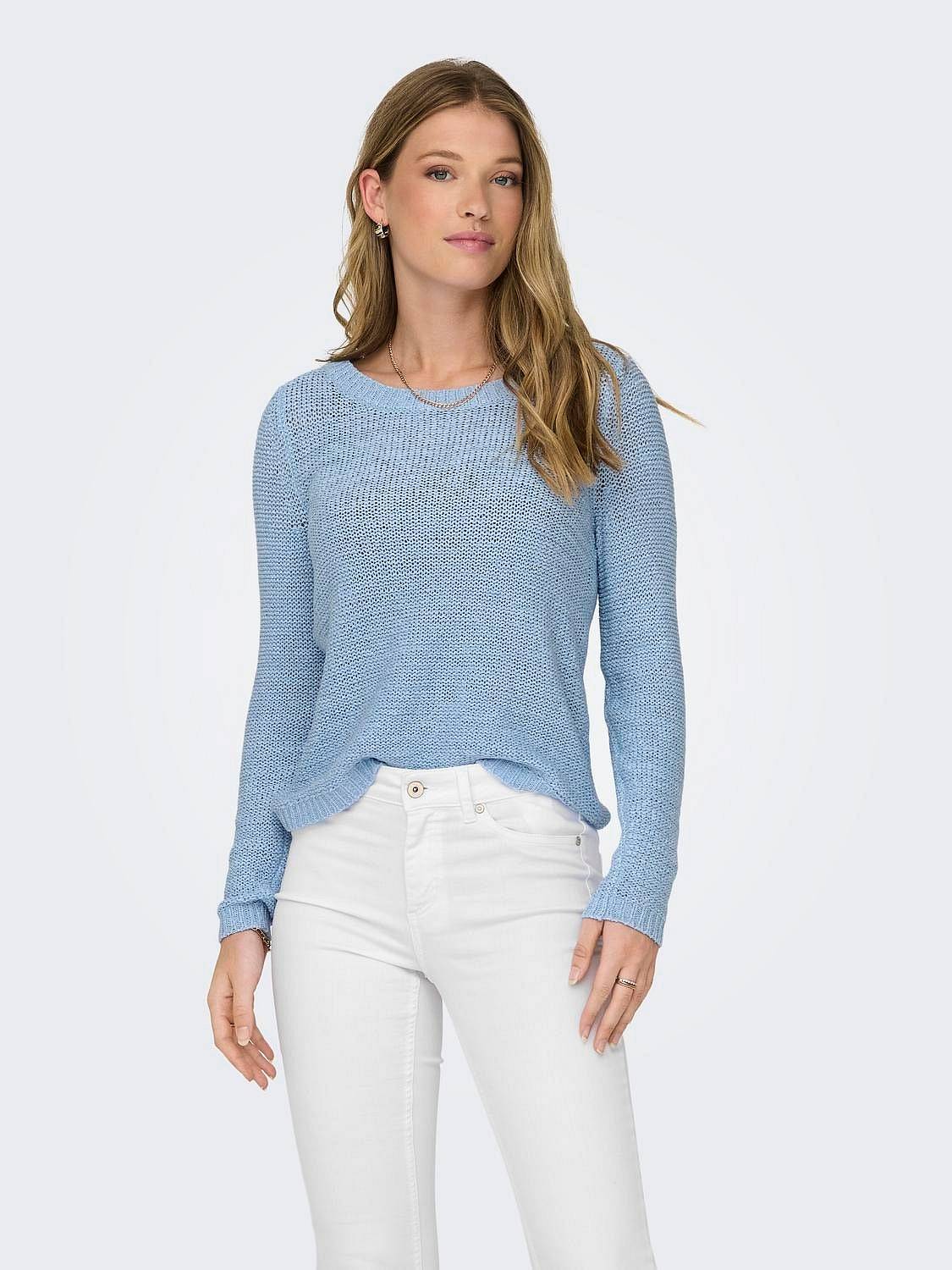 ONLY Geena - Pull en maille texturée Femme bleu azur Photo 2