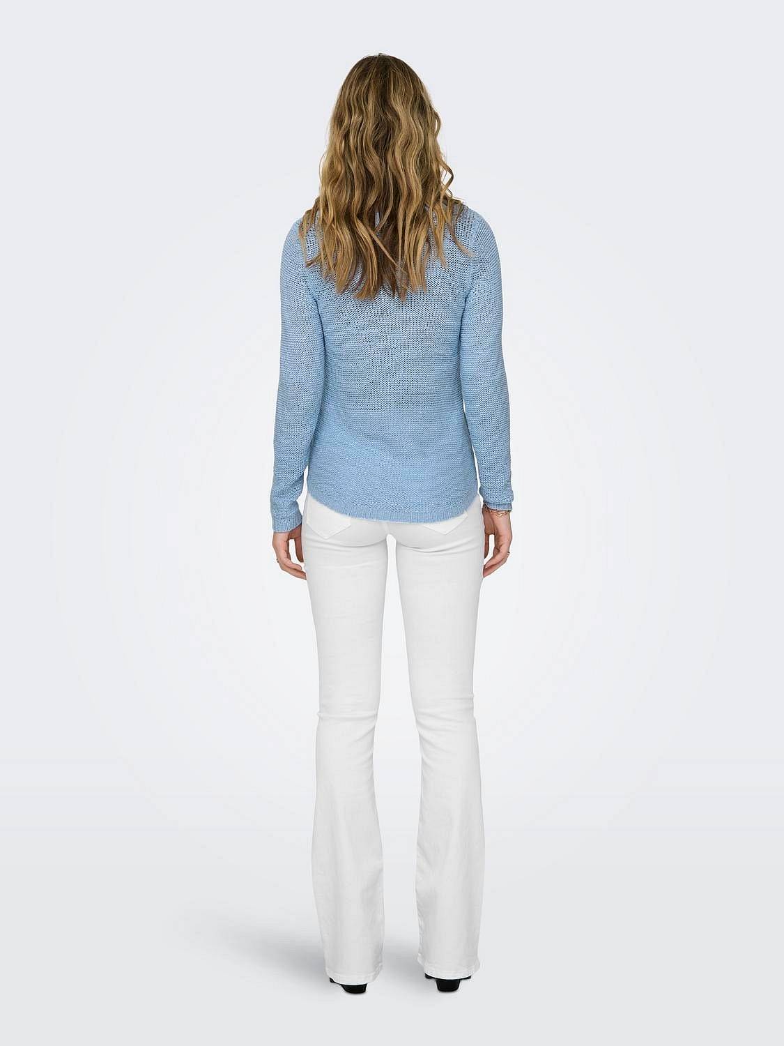 ONLY Geena - Pull en maille texturée Femme bleu azur Photo 3
